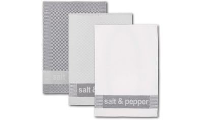 Geschirrtuch »salt & pepper«, (Set, 6 tlg.)