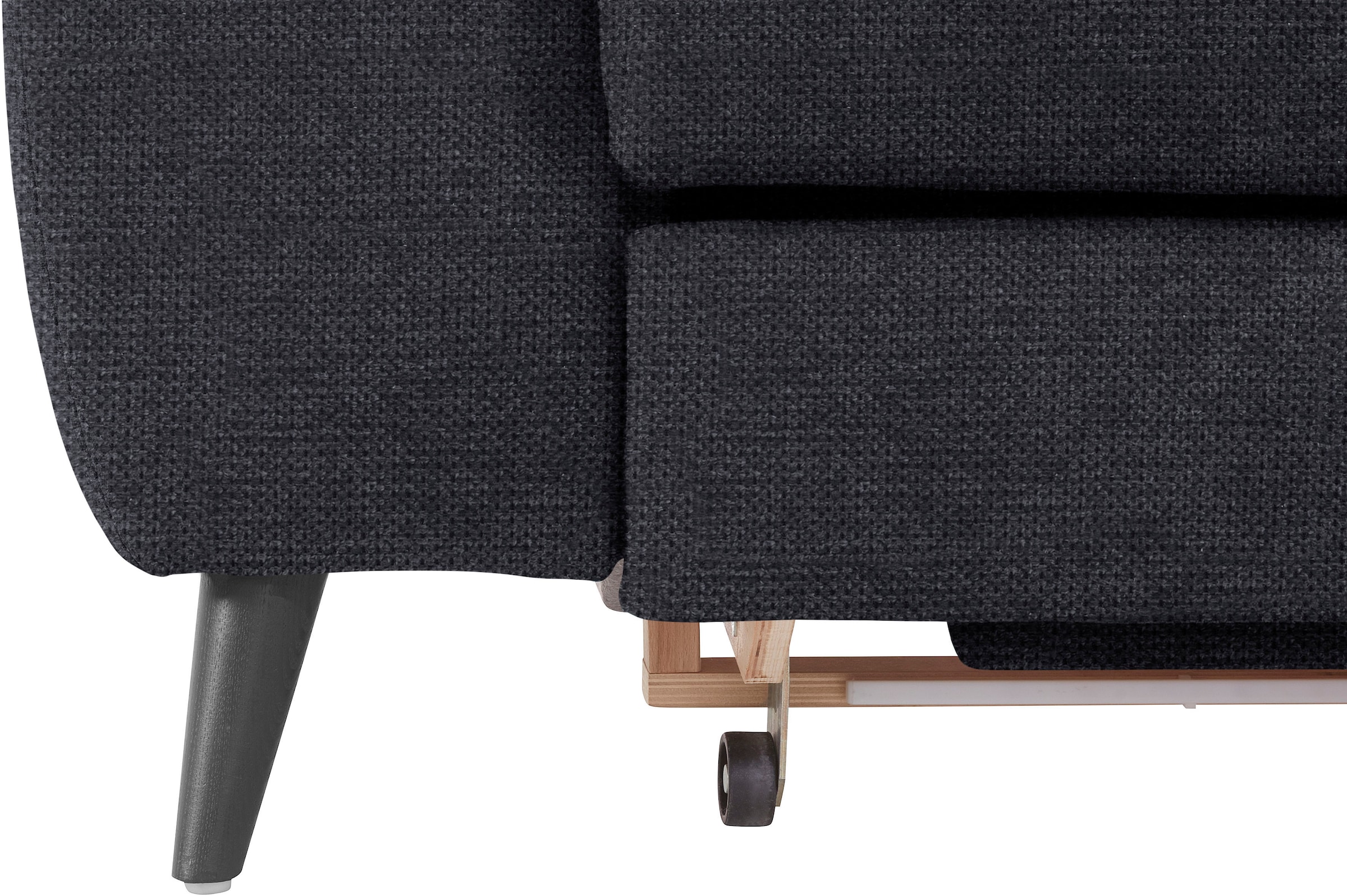 COTTA Ecksofa »Mia L-Form mit 3 Zierkissen«, wahlweise mit Bettfunktion, Bettkasten, Beleuchtung & Wireless-Charger