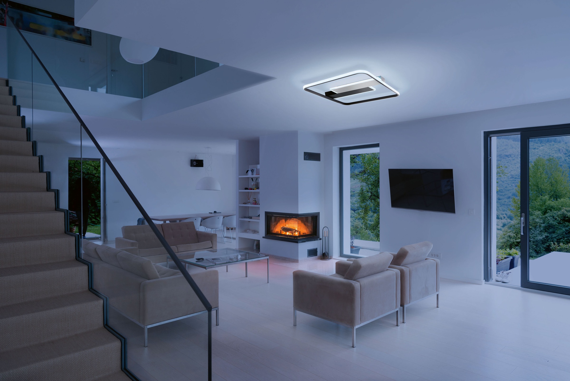 FISCHER & HONSEL LED Deckenleuchte »Blithe« LED-Modul 1 Stk. Warmweiß