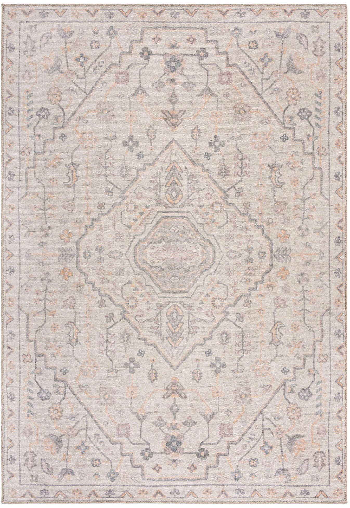 FLAIR RUGS Teppich »Teo«, rechteckig, 4 mm Höhe, Waschbarer Traditioneller günstig online kaufen