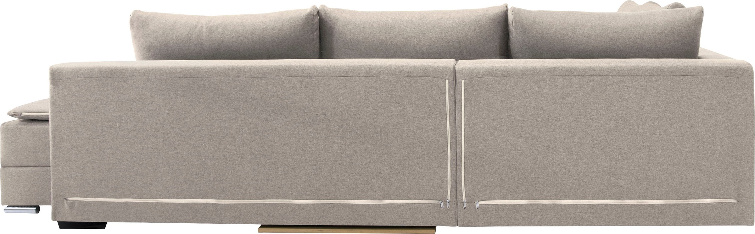 INOSIGN Ecksofa »Göteborg«, mit Boxspring-Bettfunktion und Bettkasten, Dauerschlaffunktion, Topper