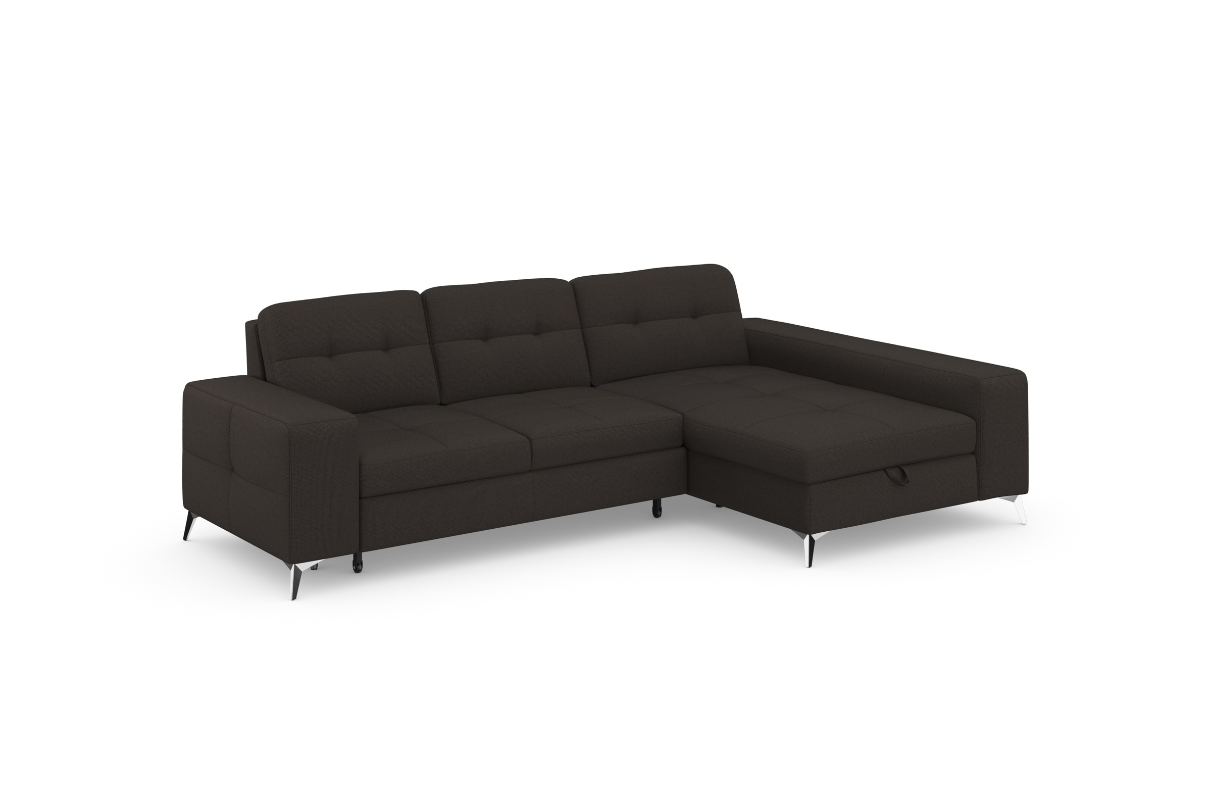 sit&more Ecksofa »Baviene L-Form«, inklusive Sitztiefenverstellung und Federkern, wahlweise Bettfunktion