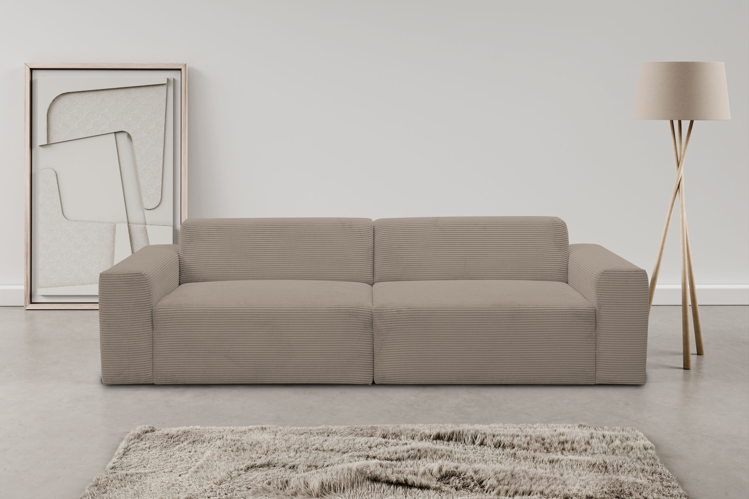 WERK2 Sofa »Zeus 3-Sitzer, Big-Sofa, Breite 256cm, Tiefe 105cm, modern & be günstig online kaufen