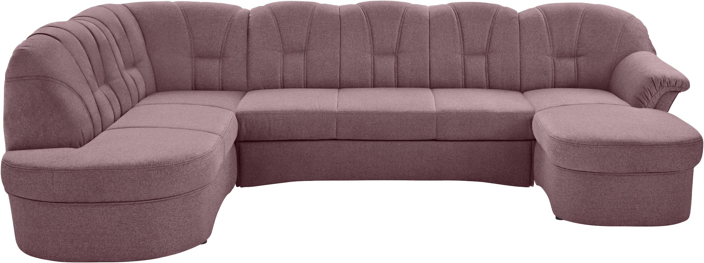 DOMO collection Wohnlandschaft »Papenburg U-Form«, in großer Farbvielfalt, wahlweise Bettfunktion, frei im Raum stellbar