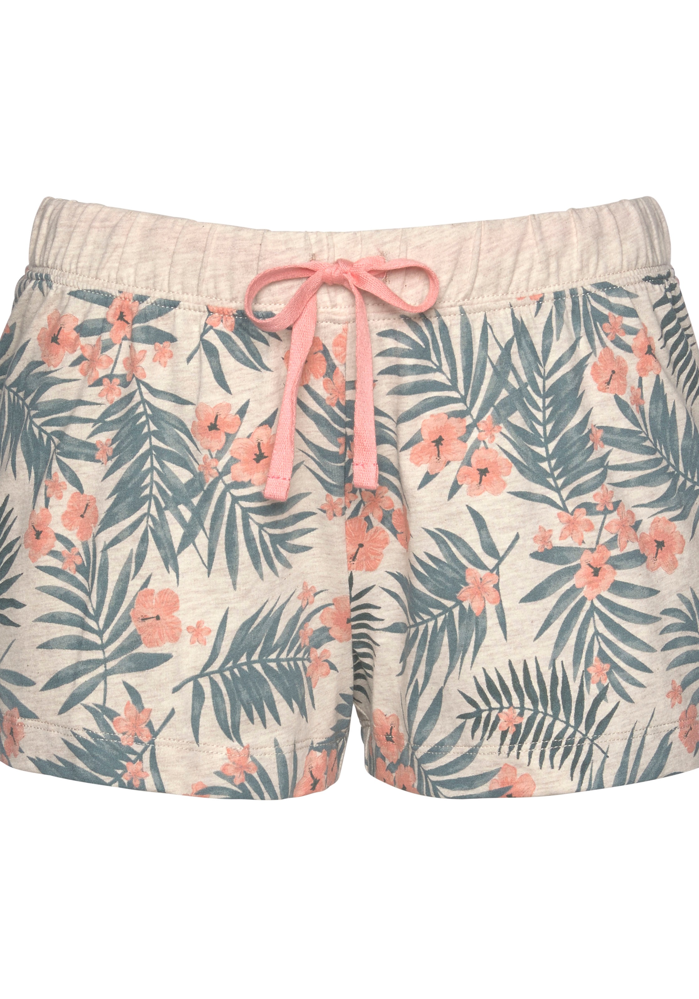 LASCANA Shorty, (2 tlg.), mit Statement Print