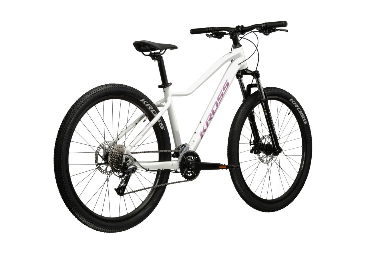 Kross Mountainbike »KROSS Mountainbike Hardtail 27,5" LEA 3.0 weiß 16 Gänge« 16 Gang Shimano ACERA M3020 Schaltwerk Kettenschaltung