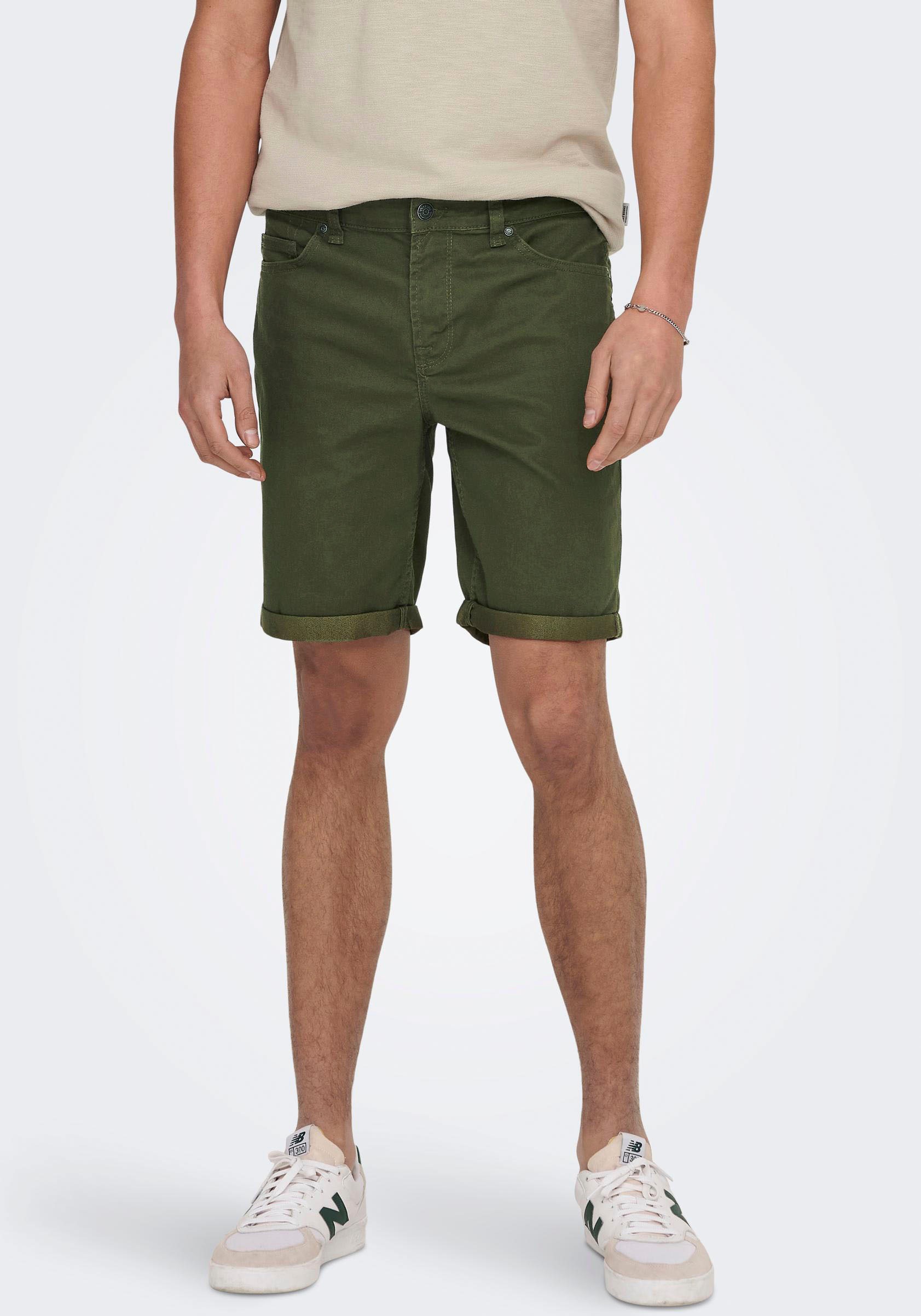 Bild von ONLY & SONS Jeansshorts »ONSPLY LIFE REG TWILL 4451 SHORTS«