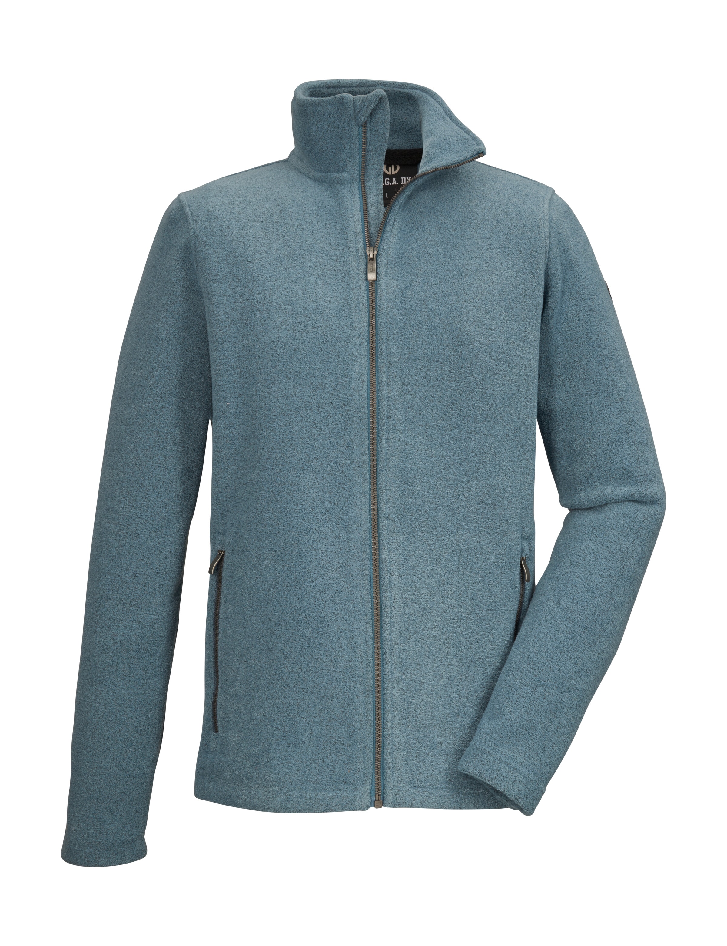 G.I.G.A. DX by killtec Fleecejacke »GS 5 MN KNTFLC JCKT« Strickfleecejacke, Melange-Optik, Reißverschlusstaschen, Kinnschutz