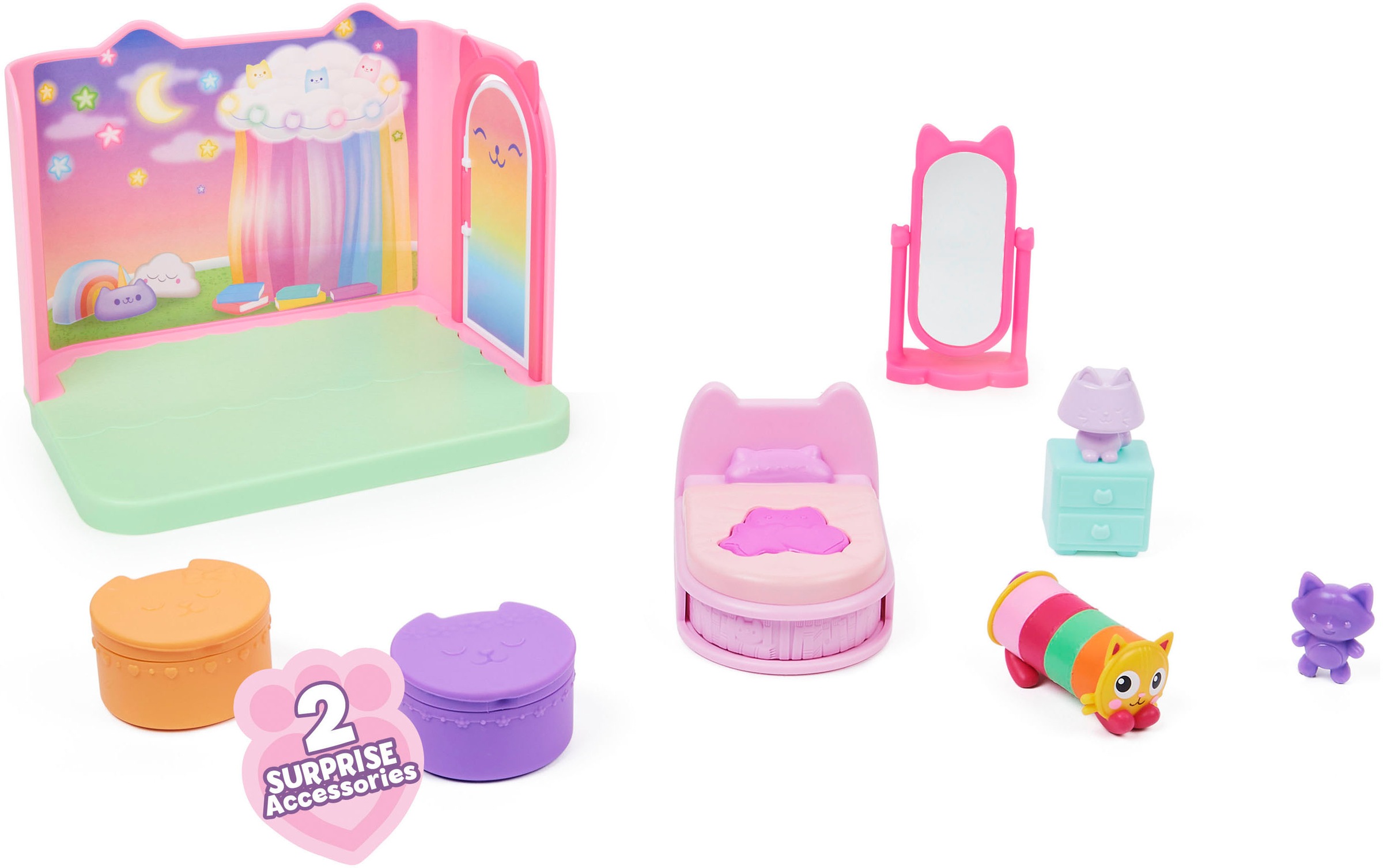 Spin Master Spielwelt »Gabby's Dollhouse – Deluxe Room – Pillow Cat's Schlafzimmer«