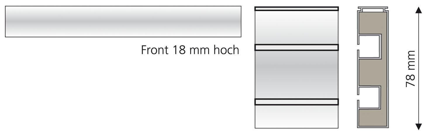 Liedeco Gardinenstange, 2 läufig-läufig, Fixmaß günstig online kaufen