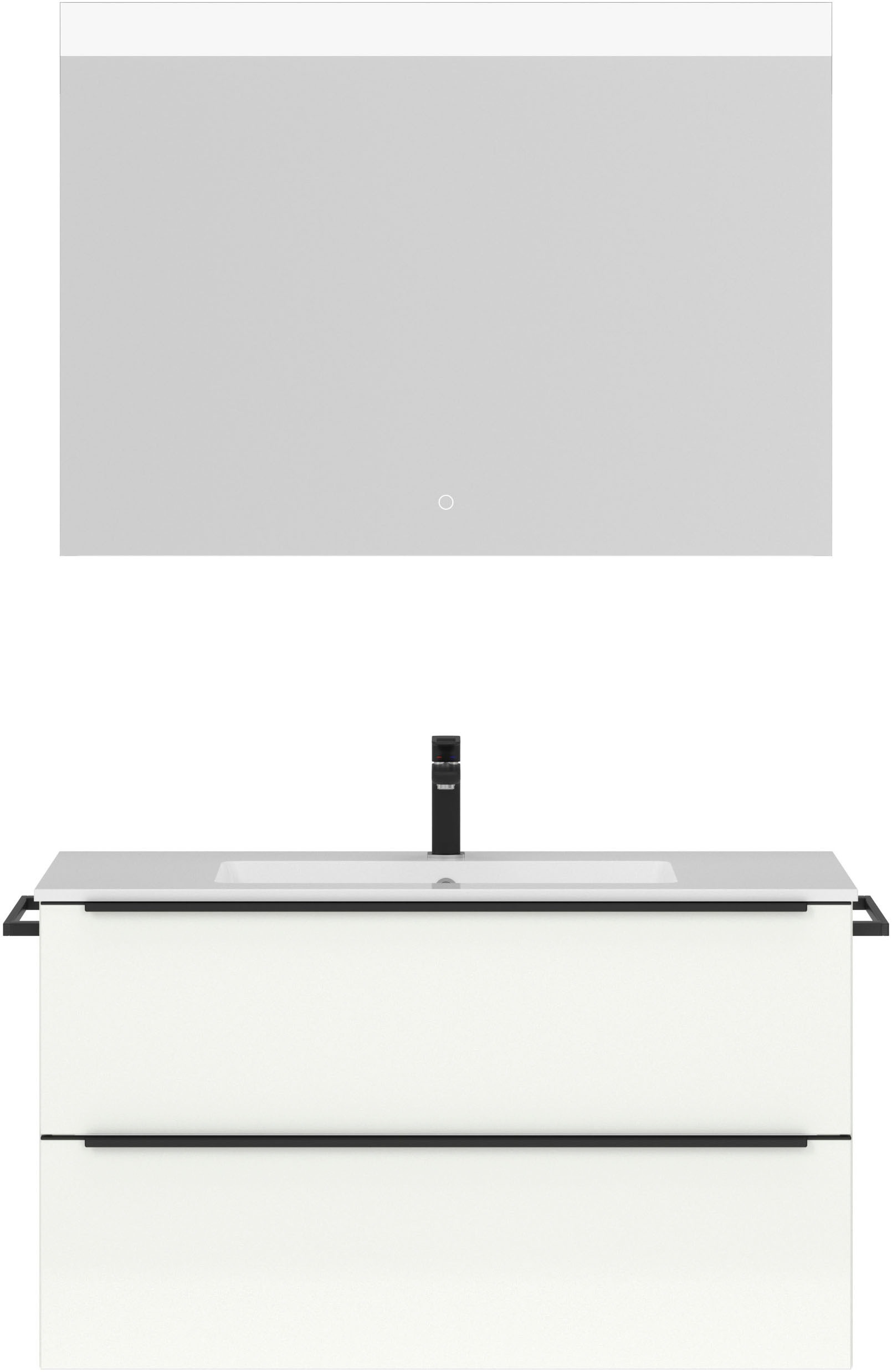 nobilia® Badmöbel-Set »Levere« vormontiert, mit Soft-Close, 2 Stk. tlg. günstig online kaufen