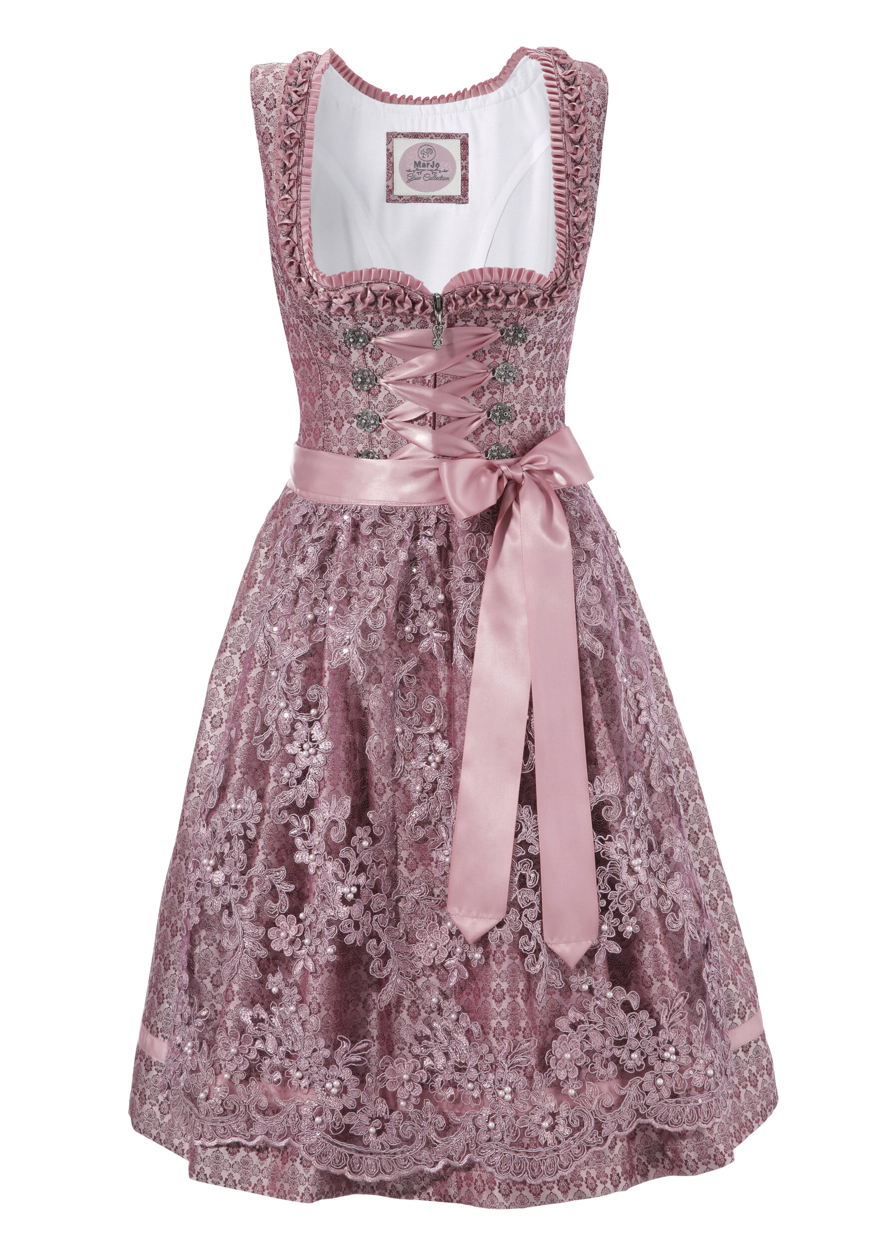 Dirndl, (2 tlg.), Damen, midi im modischem Monochrom - Look