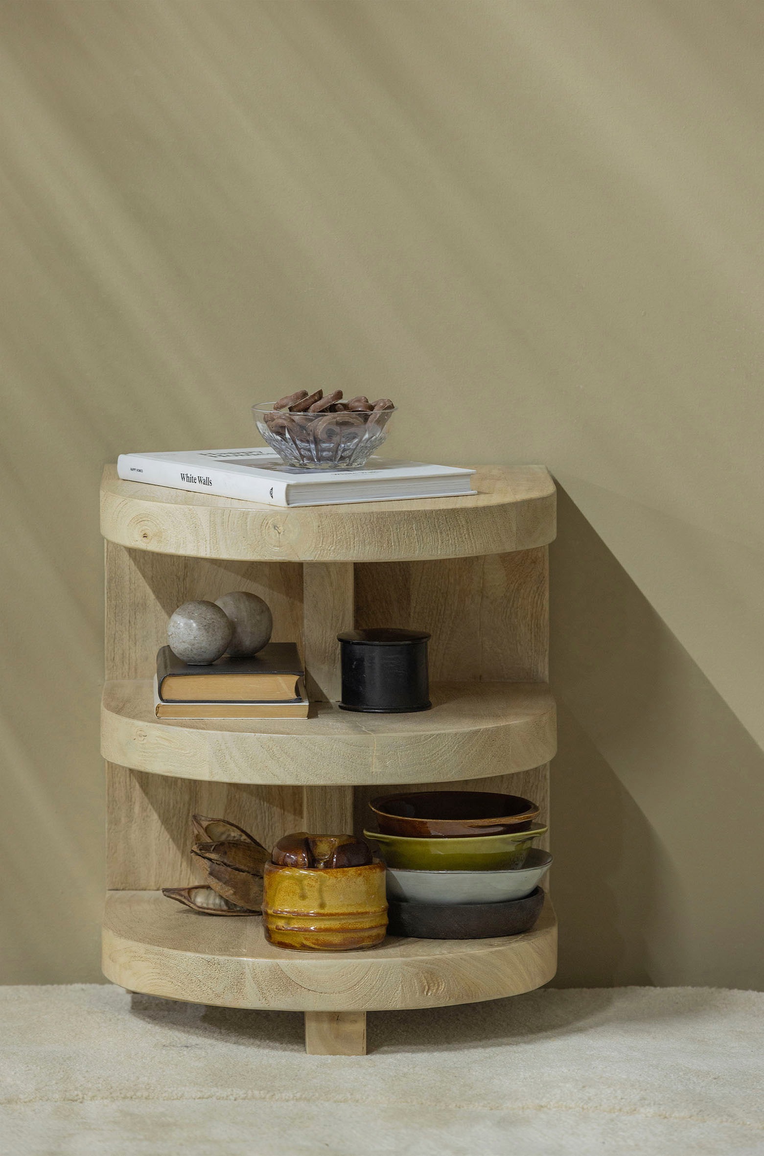 WOOOD Beistelltisch »Milan«, aus Mangoholz, H 42 cm x B 36 cm günstig online kaufen
