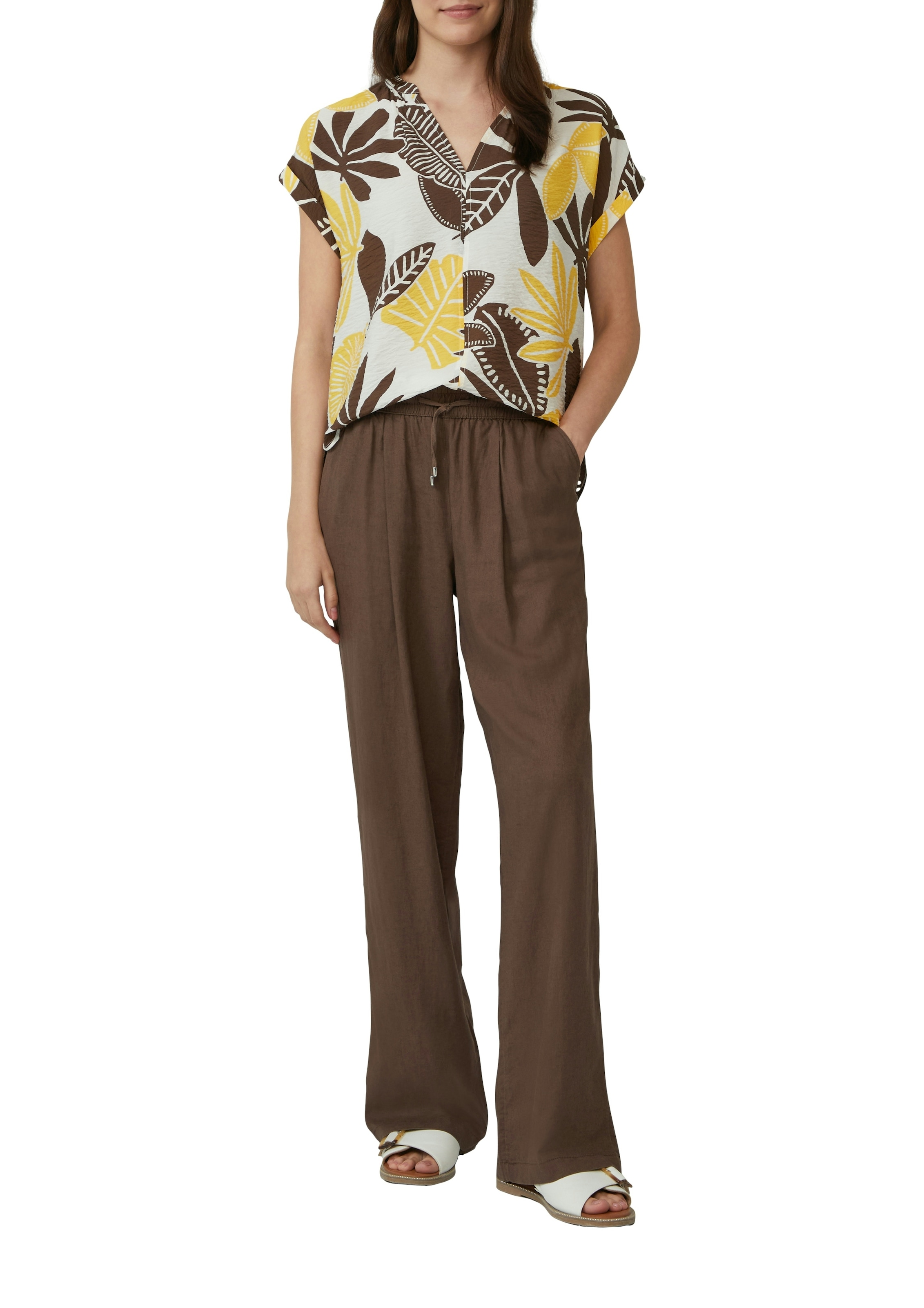 s.Oliver Druckbluse mit Raff-Details