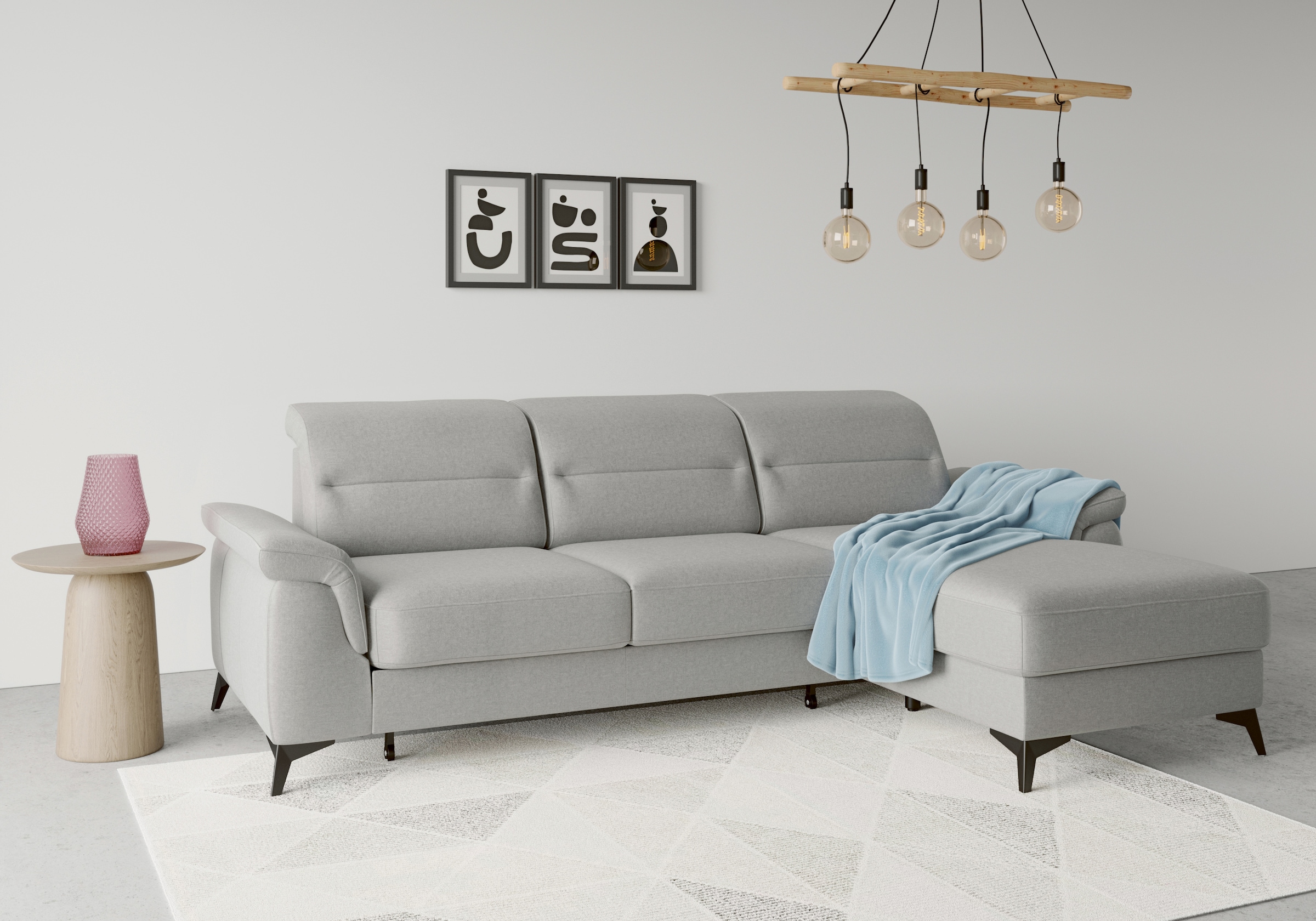 sit&more Ecksofa »Sinatra L-Form«, mit Recamiere, optional mit Kopfteilvers günstig online kaufen