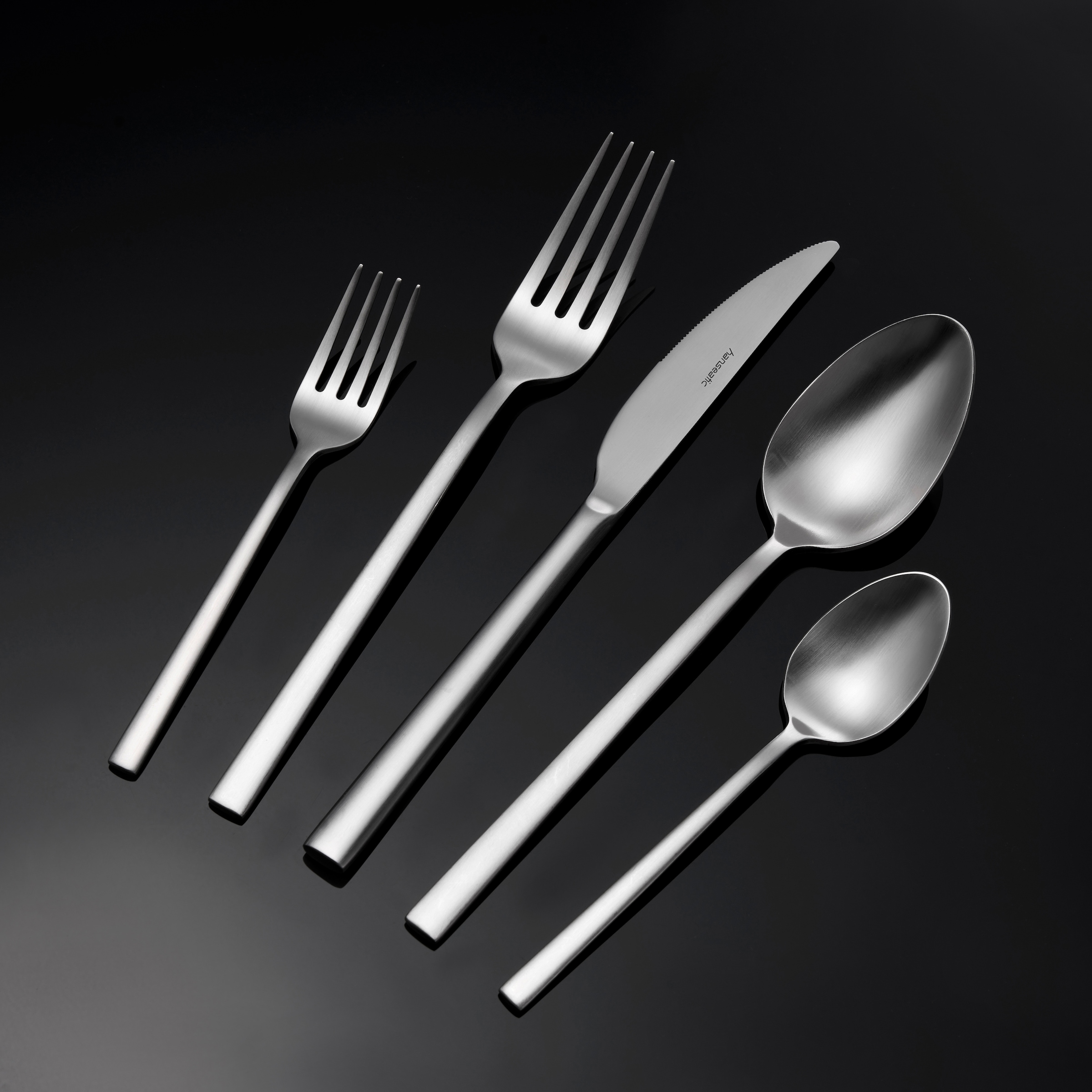 Hanseatic Besteck-Set »SMART, in matter Optik«, (Set, 60 tlg.), leichtes und minimalistisches Design
