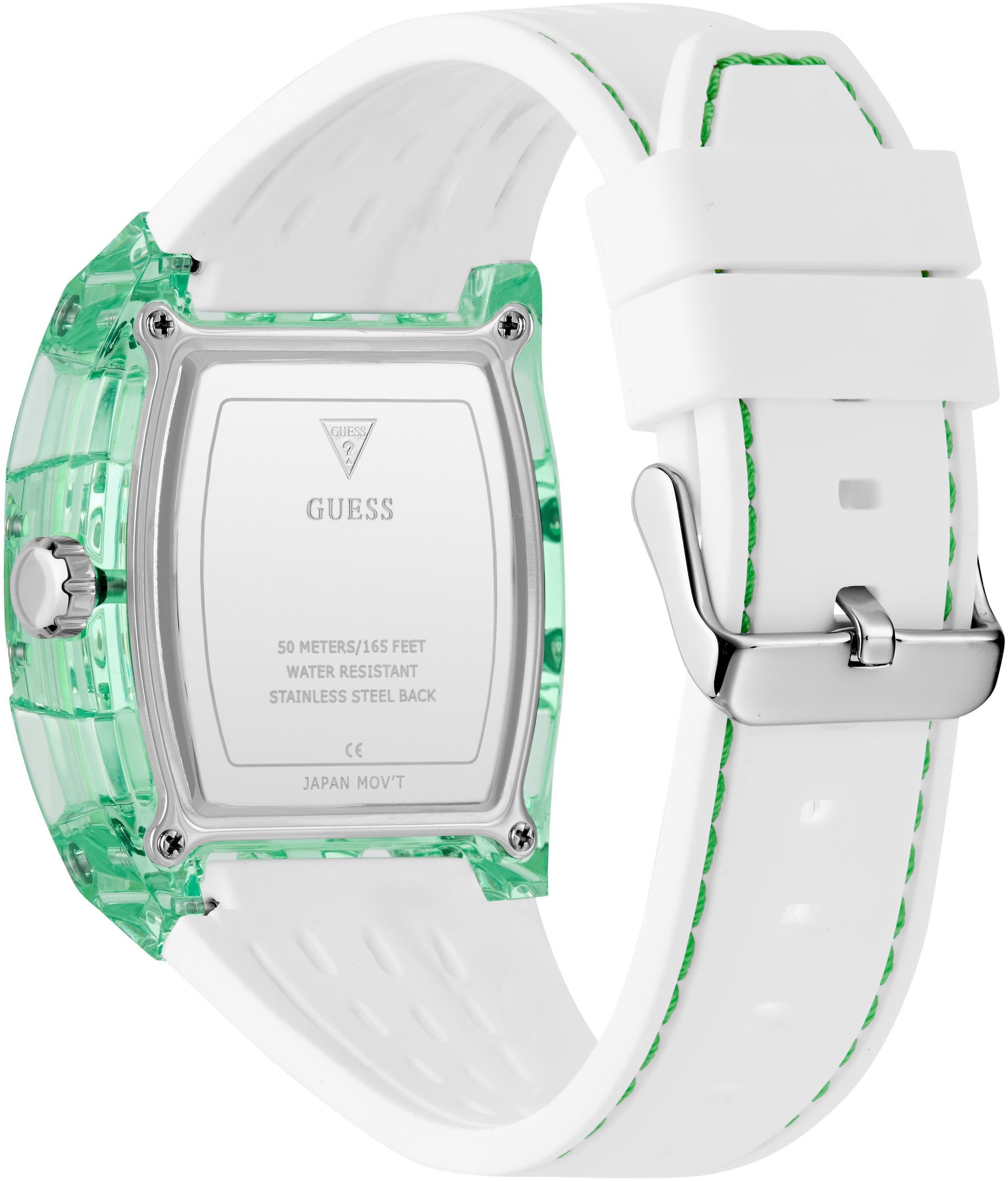 Guess Multifunktionsuhr »PHOENIX«, Armbanduhr, Quarzuhr, Herrenuhr, Silikonarmband