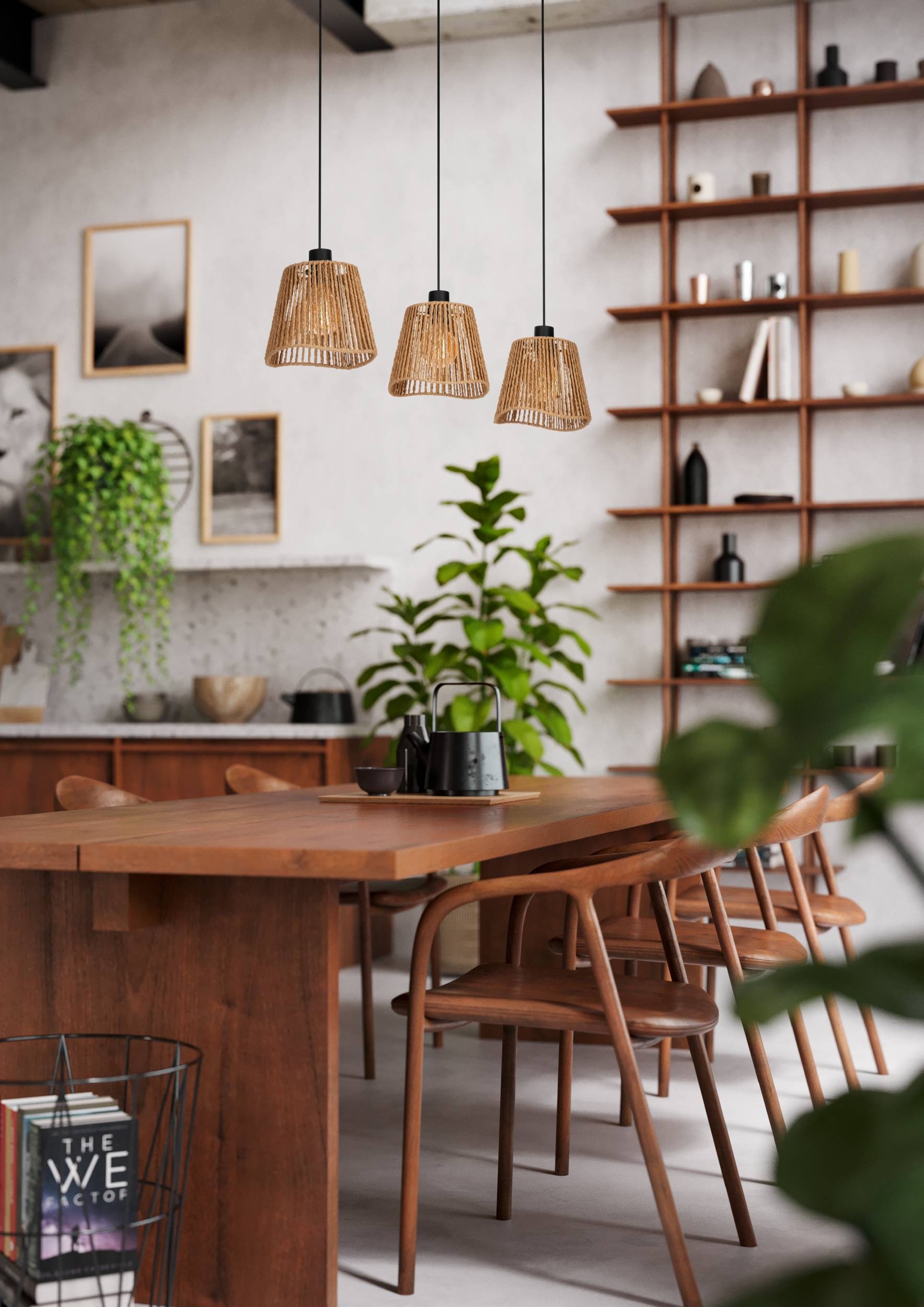 EGLO Hängeleuchte »Lavister Hängelampe, Pendellampe, Japan-Stil, Metall und günstig online kaufen