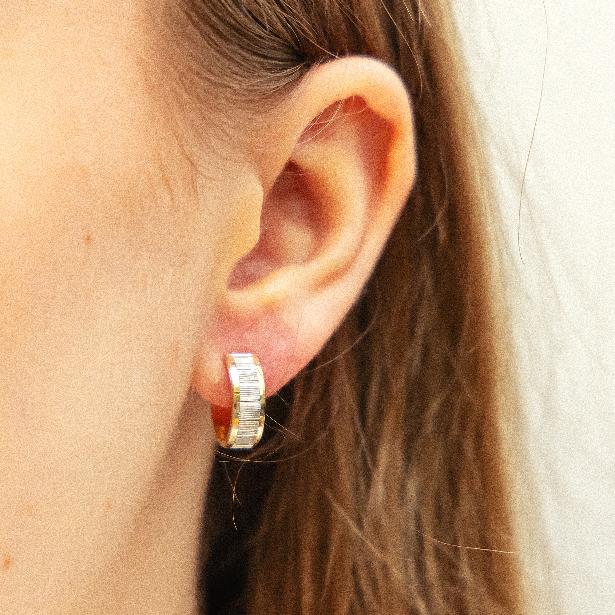 Fascination by Ellen K. Paar Creolen »Gold 333 zweifarbig glanz/matt«