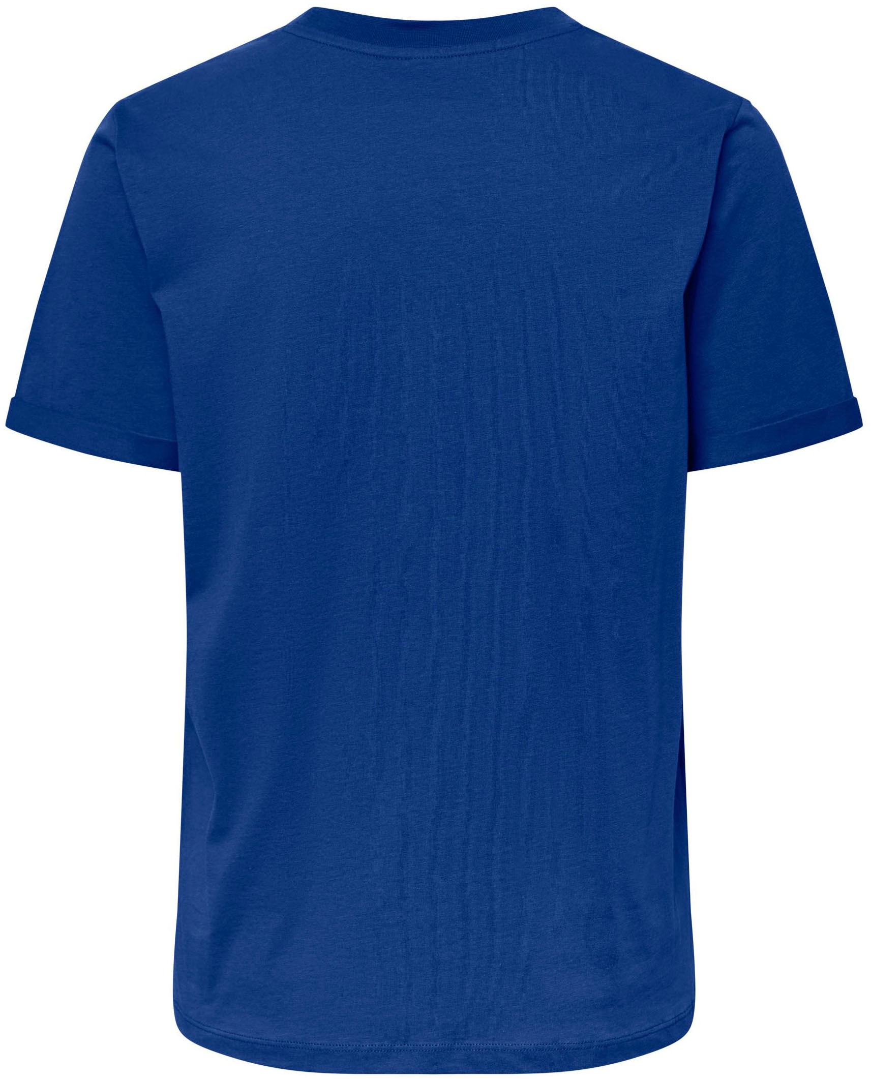 pieces Rundhalsshirt »PCRIA SS FOLD UP SOLID TEE NOOS BC«
