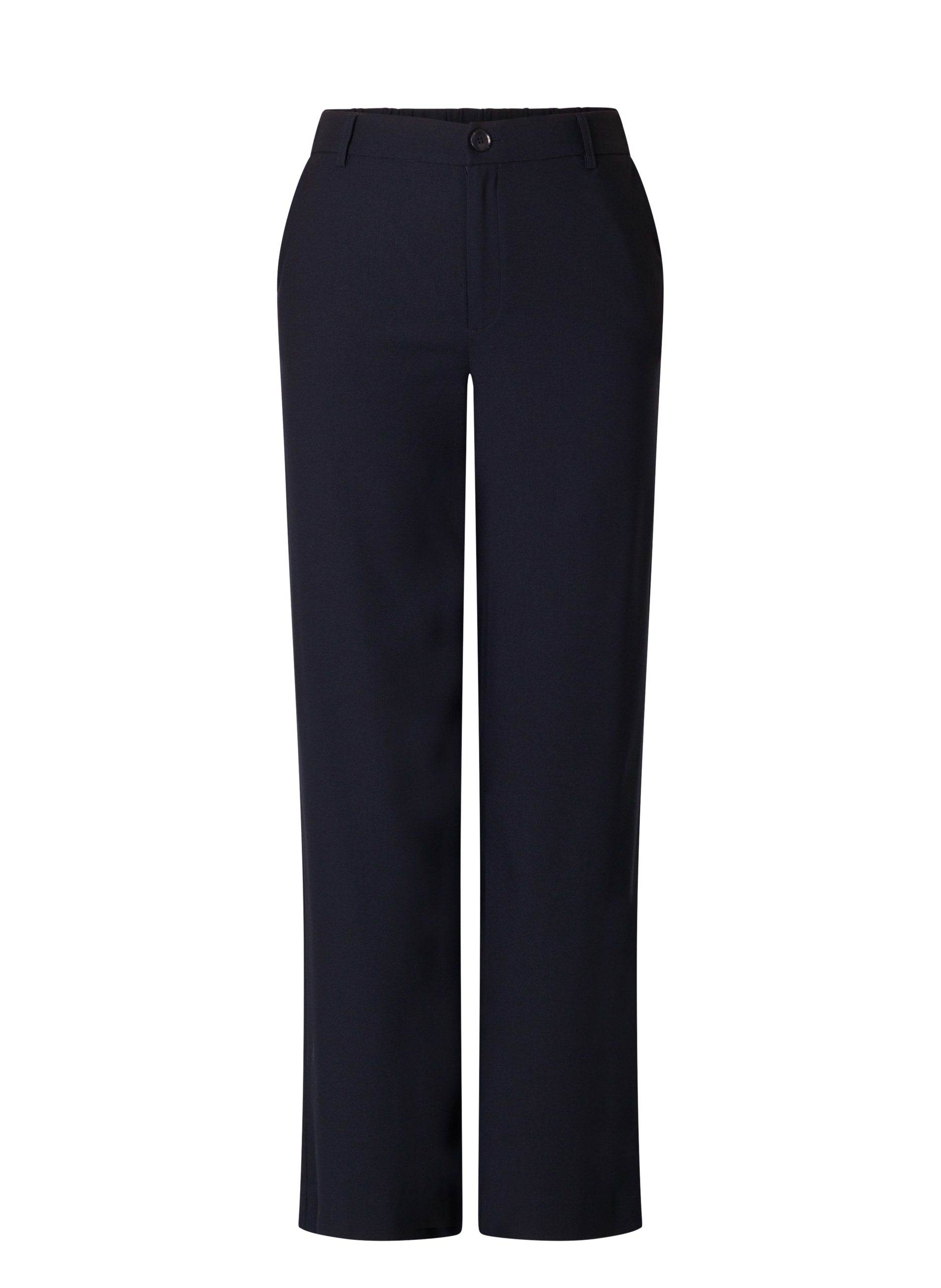 Base Level Curvy Stoffhose, mit Schlag und Viskose
