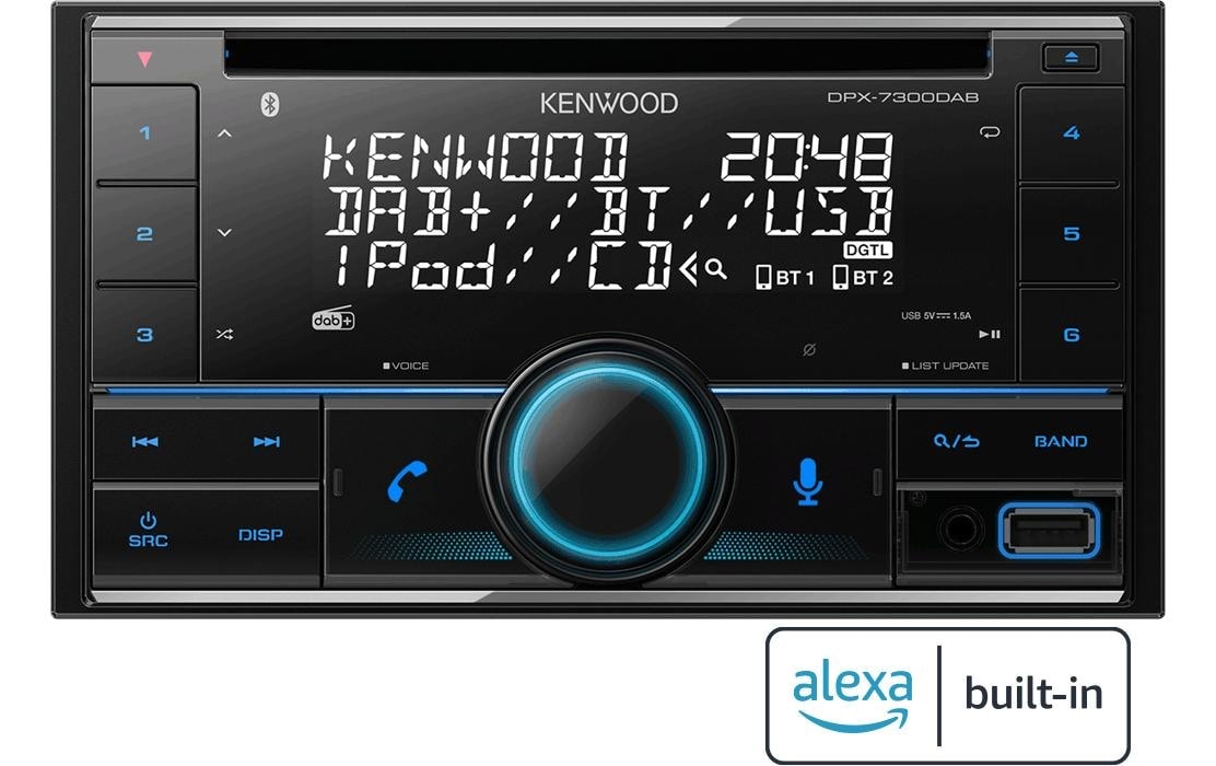 Kenwood Autoradio »DPX-7300DAB 2 DIN« (Bluetooth | CD Digitalradio (DAB+) )