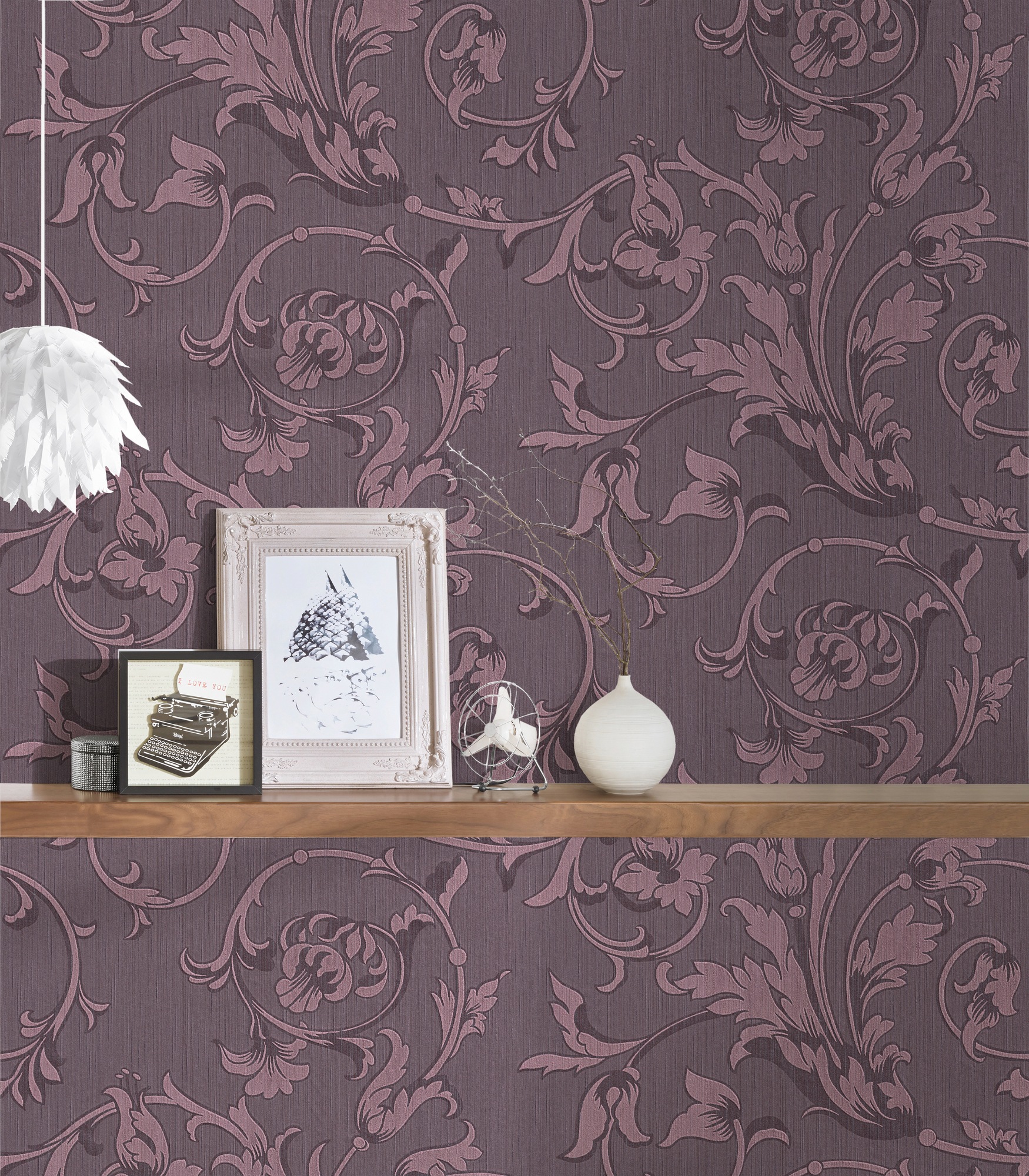 Architects Paper Textiltapete »Tessuto«, Barock-floral-gemustert, Blumen-Tapete Floral Tapeten Wohnzimmer Schlafzimmer Küche Flur Design