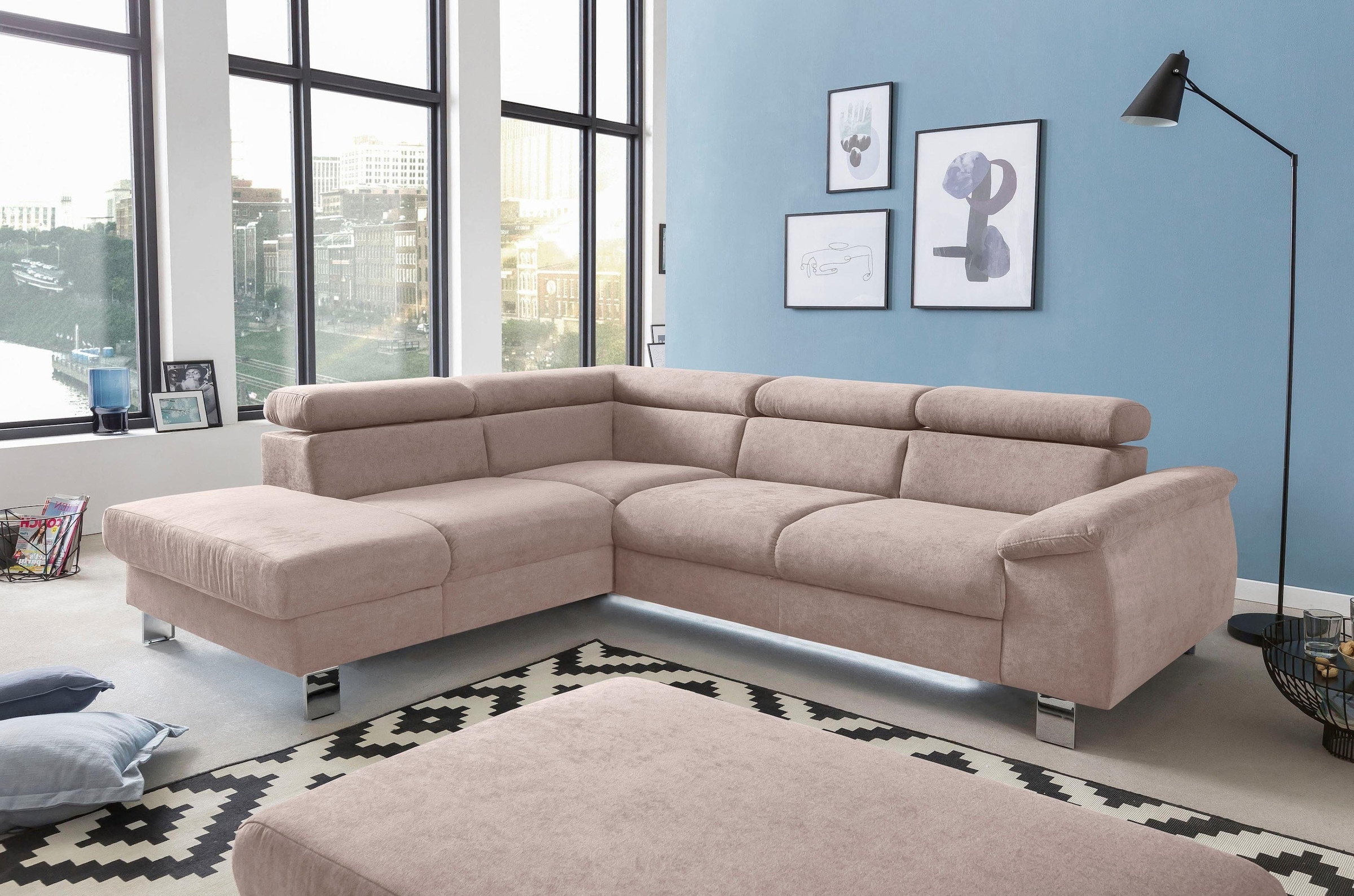 COTTA Polstergarnitur »Komaris L-Form«, (Set), Set bestehend aus: Ecksofa m günstig online kaufen
