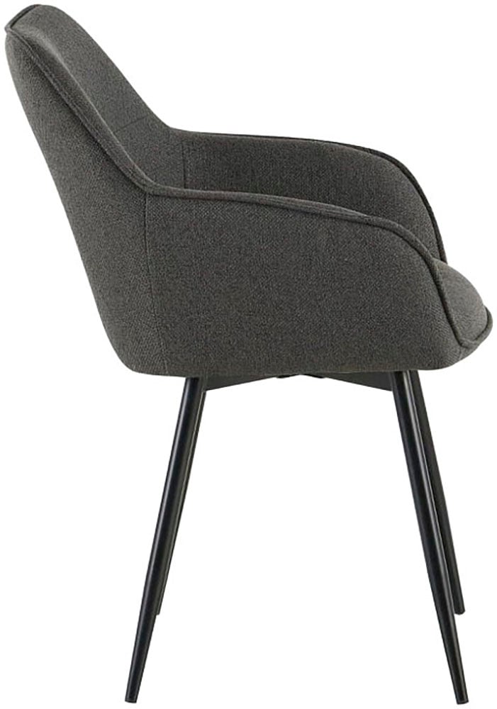 OTTO home Esszimmerstuhl »Azura« (Set) 2 Stk.Moderner Armlehnstuhl mit 360 Grad drehbarer Sitzschale in Webstoff