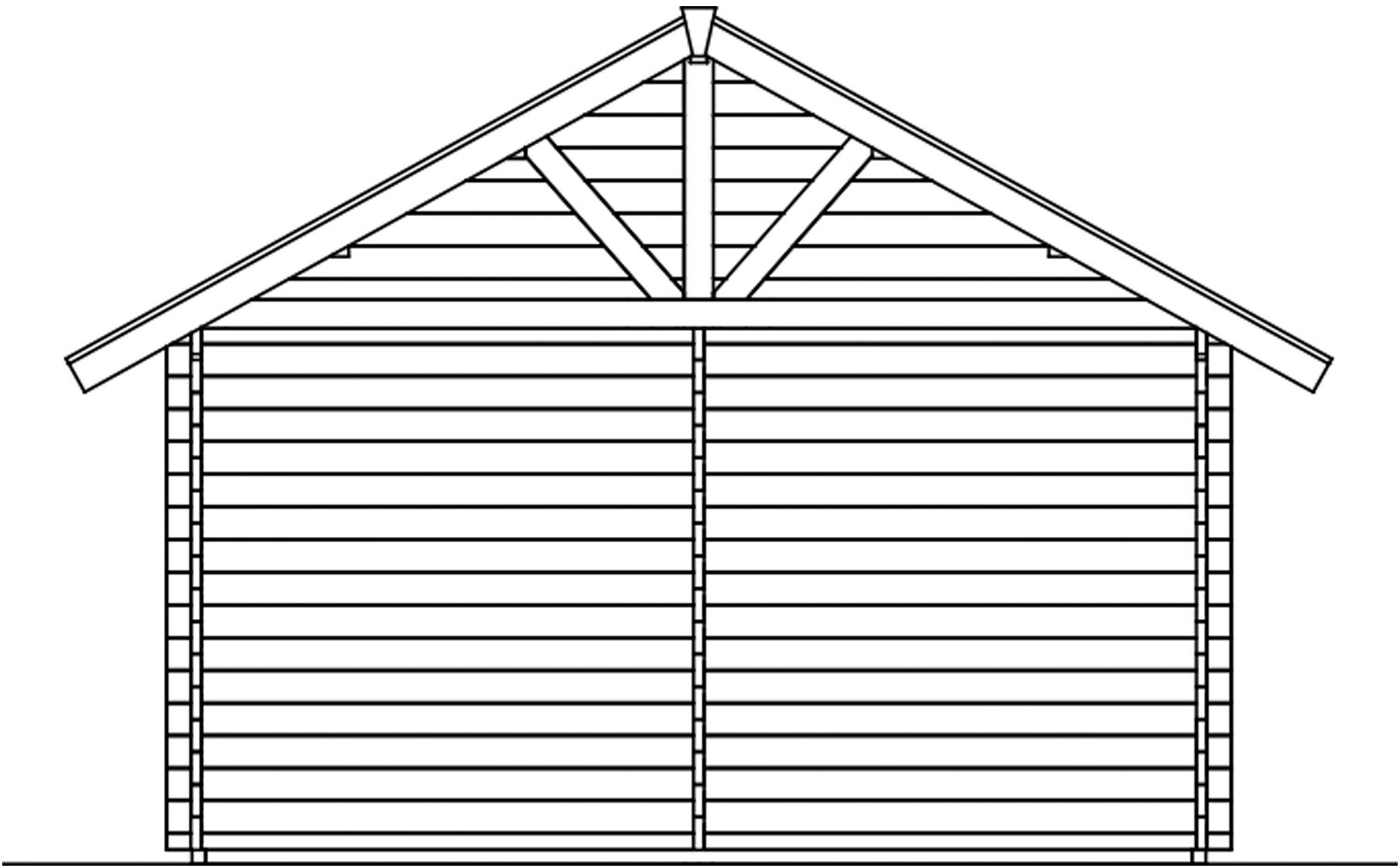 Skanholz Gartenhaus »Bern 4«, mit 2. Schalung