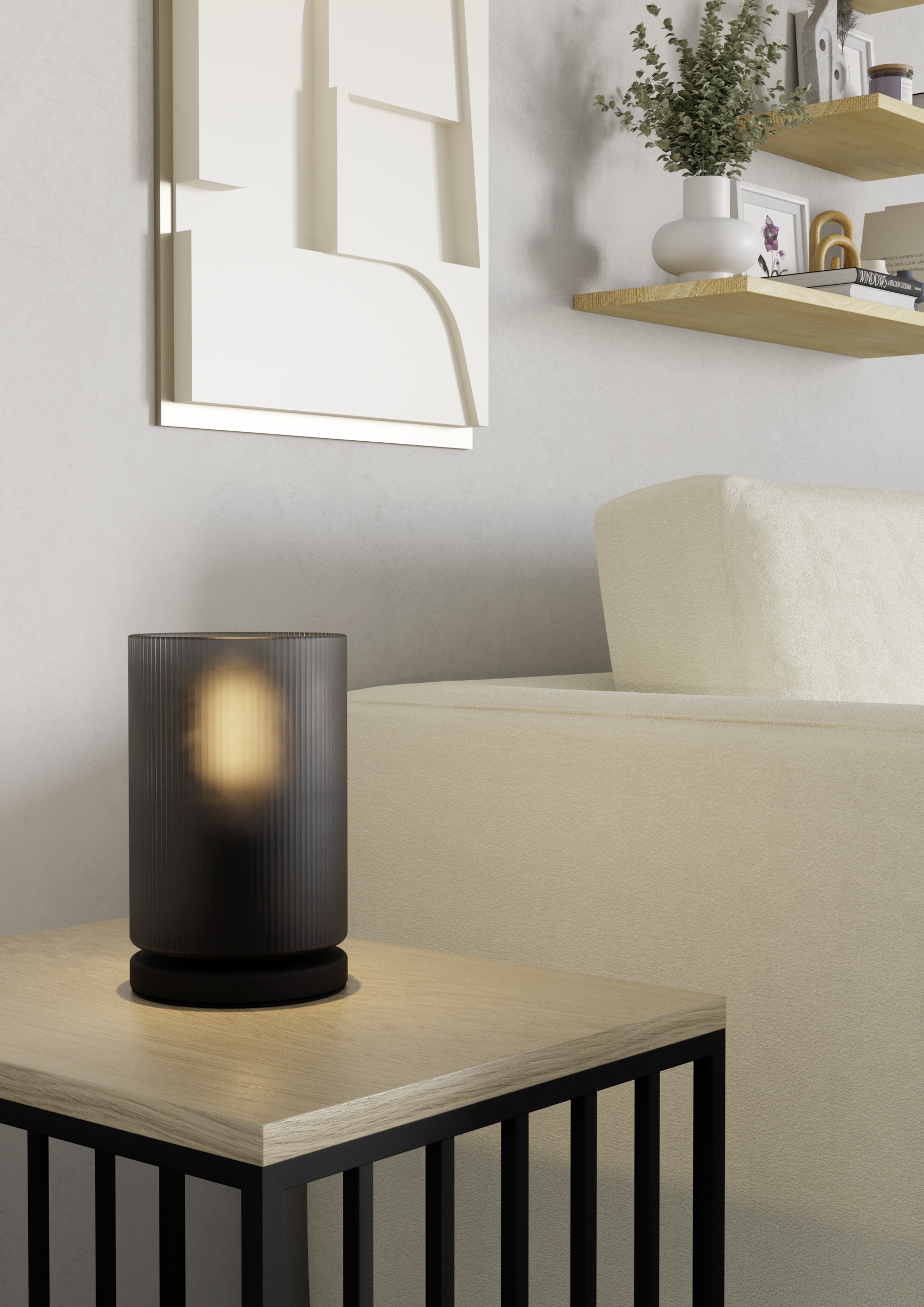 EGLO Tischleuchte »COLOMERA Tischlampe - Stahl - E27 - 1X40W - IP20« E27 1 Stk. Nachttischlampe, Schreibtischleuchte, Leselampe, H19,5 x Ø12 cm