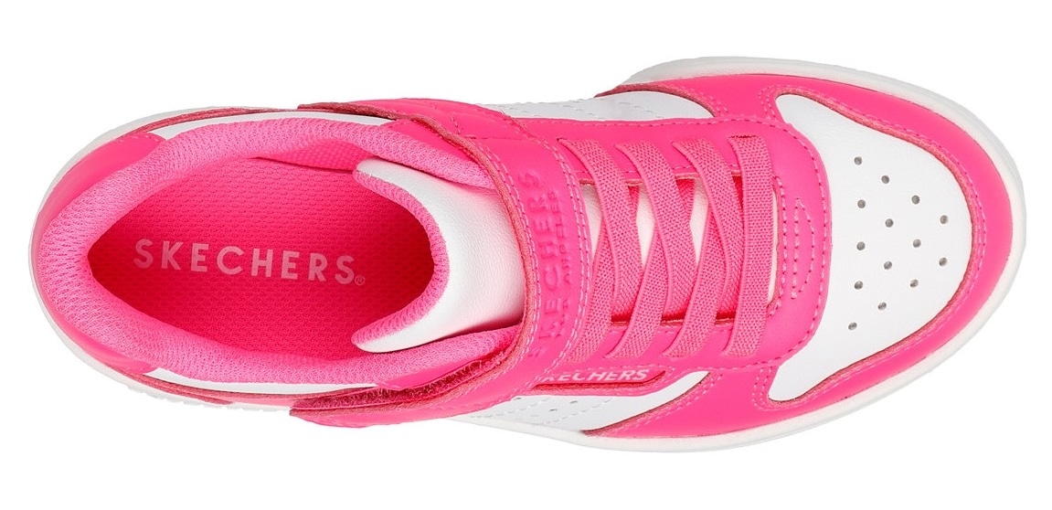 Skechers Kids Sneaker »QUICK STREET«, Retro Sneaker mit Klettverschluss, Größenschablone zum Download