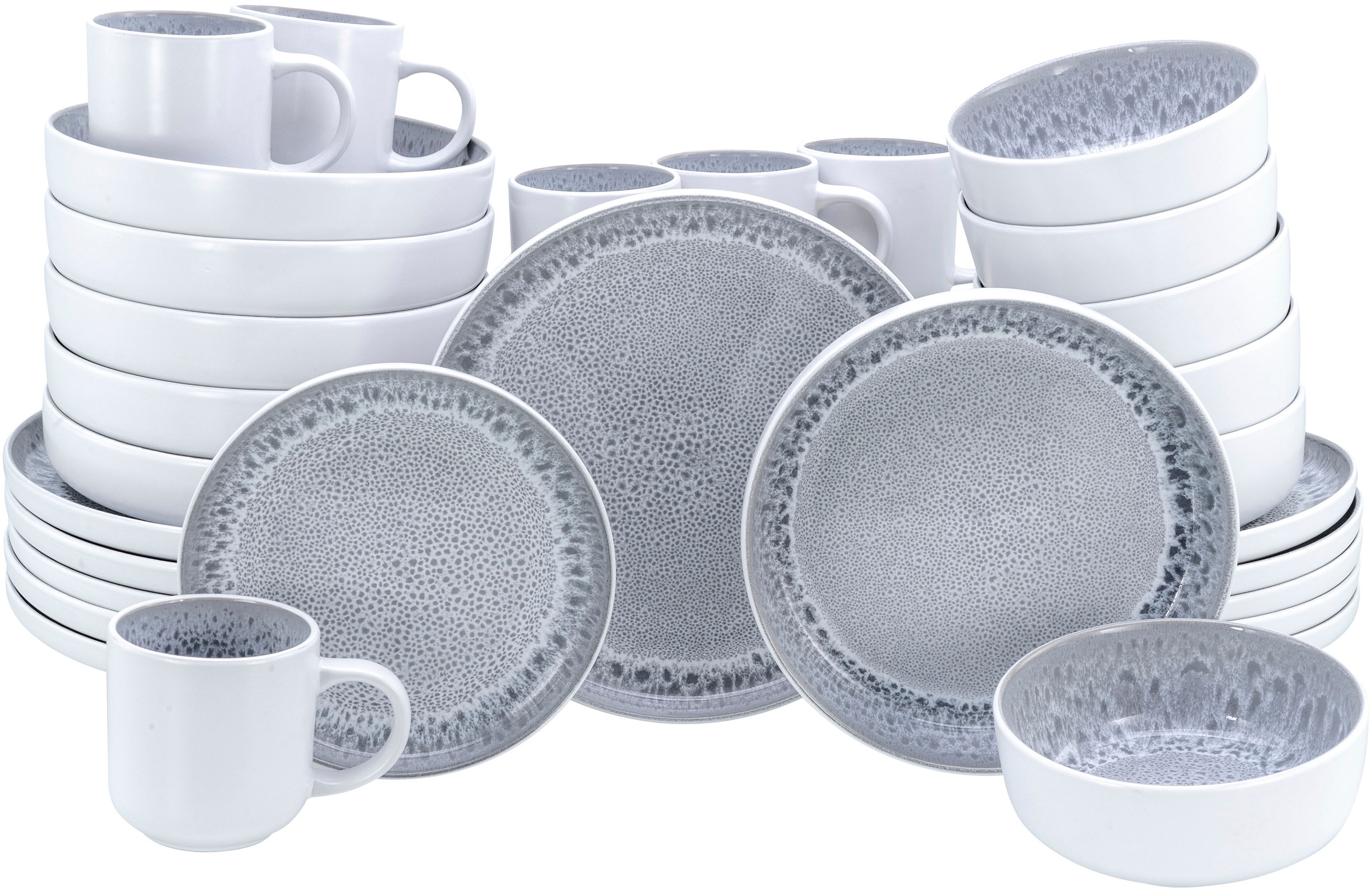 OTTO home Kombiservice »modernes Geschirr-Set, Service Lykk« hohe Haltbarke günstig online kaufen