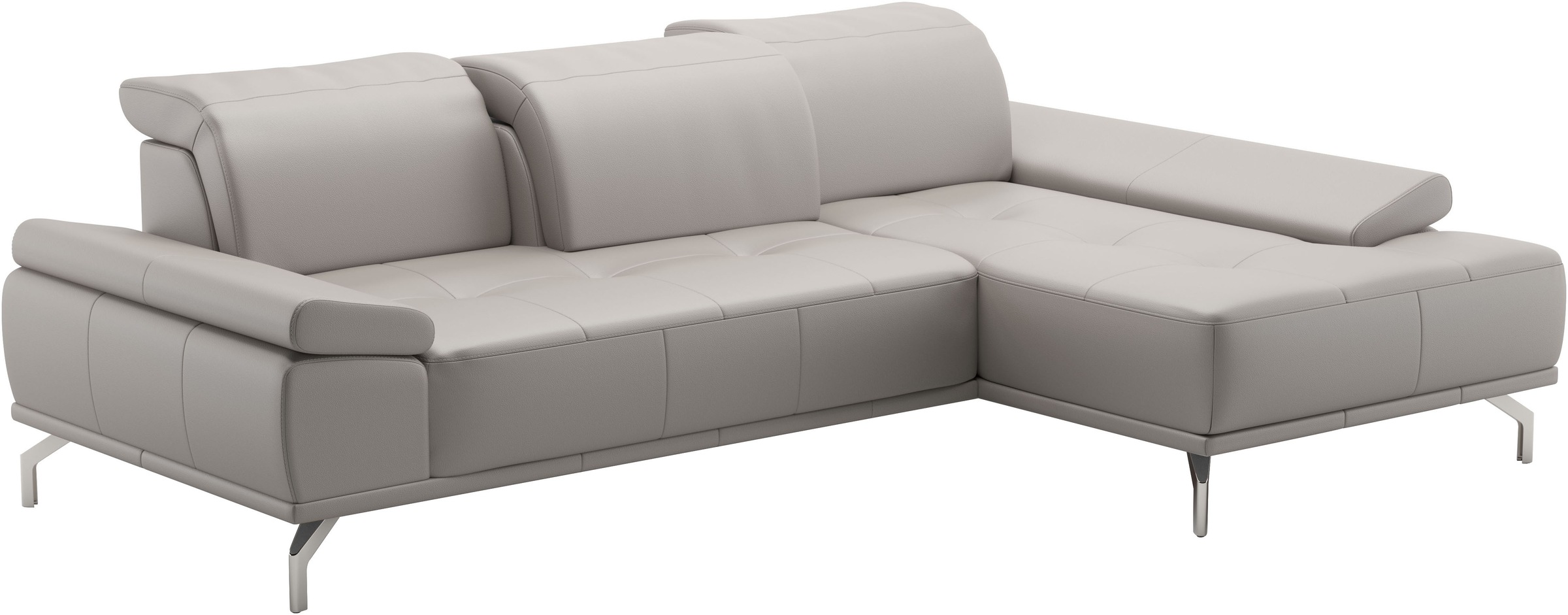 Places of Style Ecksofa »Caluna«, Inkl.Sitztiefenverstellung, wahlweise mit Kopf- und Armteilverstellung