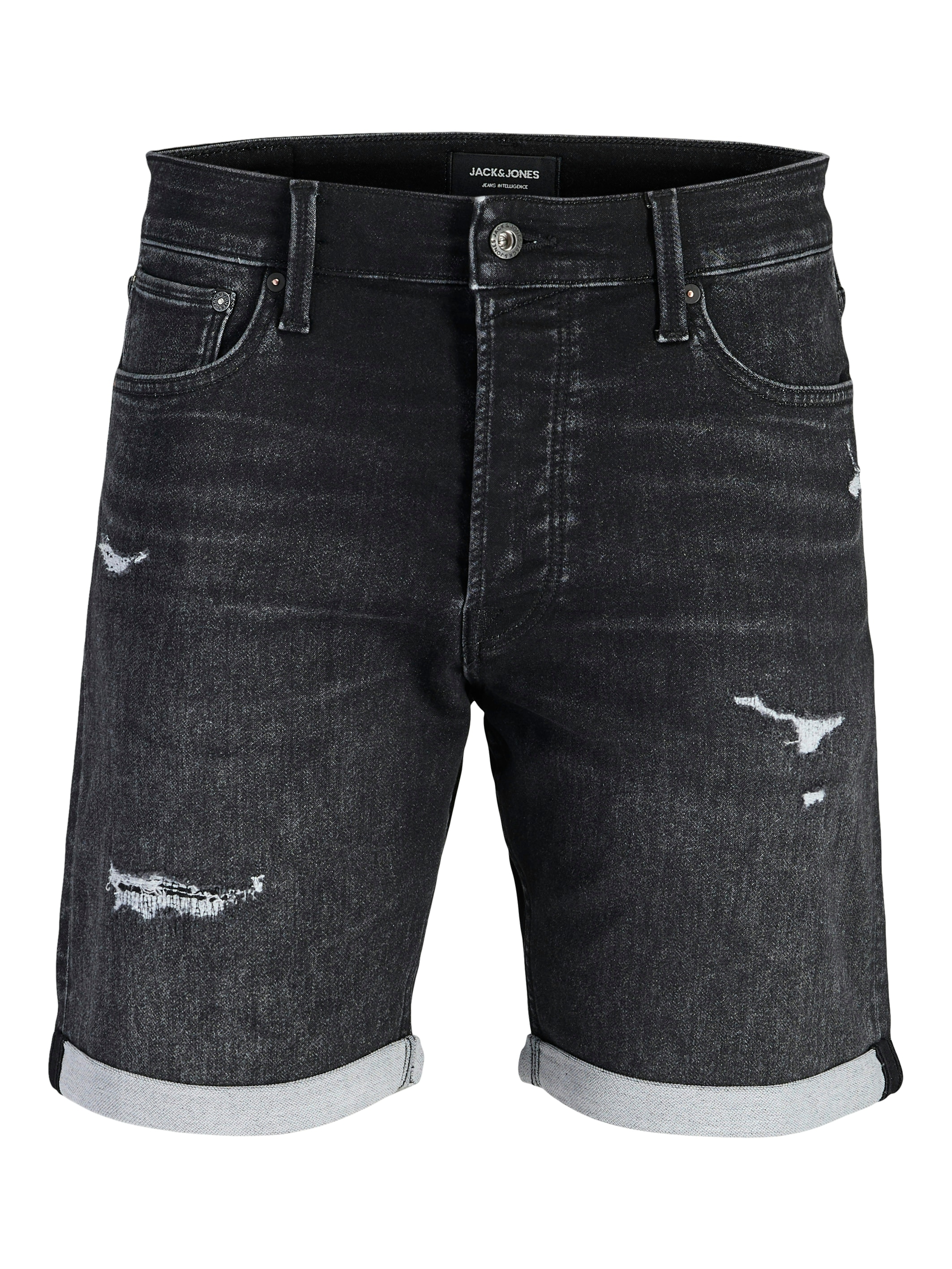 Jack & Jones Shorts »JJIRICK JJICON I.K. SHORTS GE 066 SN«  Baumwollmischung mit Stretch, regular fit, Destroyed Effekte