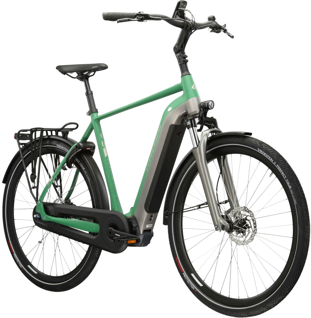 Kross E-Bike »KROSS E-Citybike Damen Sentio 6.0 28" grün«, 8 Gang, Shimano, Nexus, Mittelmotor 250 W, Pedelec, Elektrofahrrad für Damen und Herren