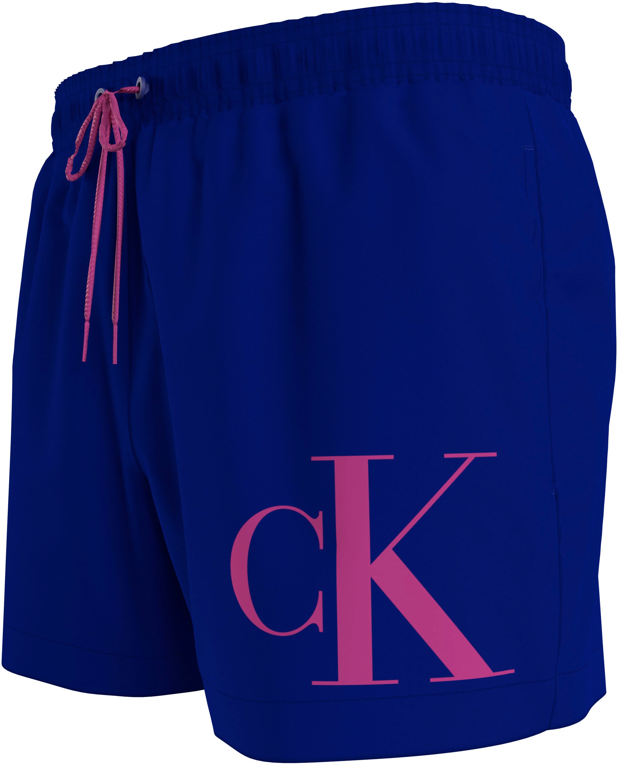 3. Bild von Calvin Klein Swimwear Badeshorts »SHORT DRAWSTRING«, mit großem Logo-Print auf dem Bein