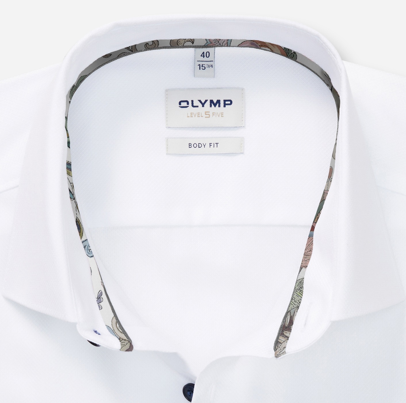 OLYMP Langarmhemd »Level 5«, New York Kentkragen, body fit, Businesshemd, extra langer Arm