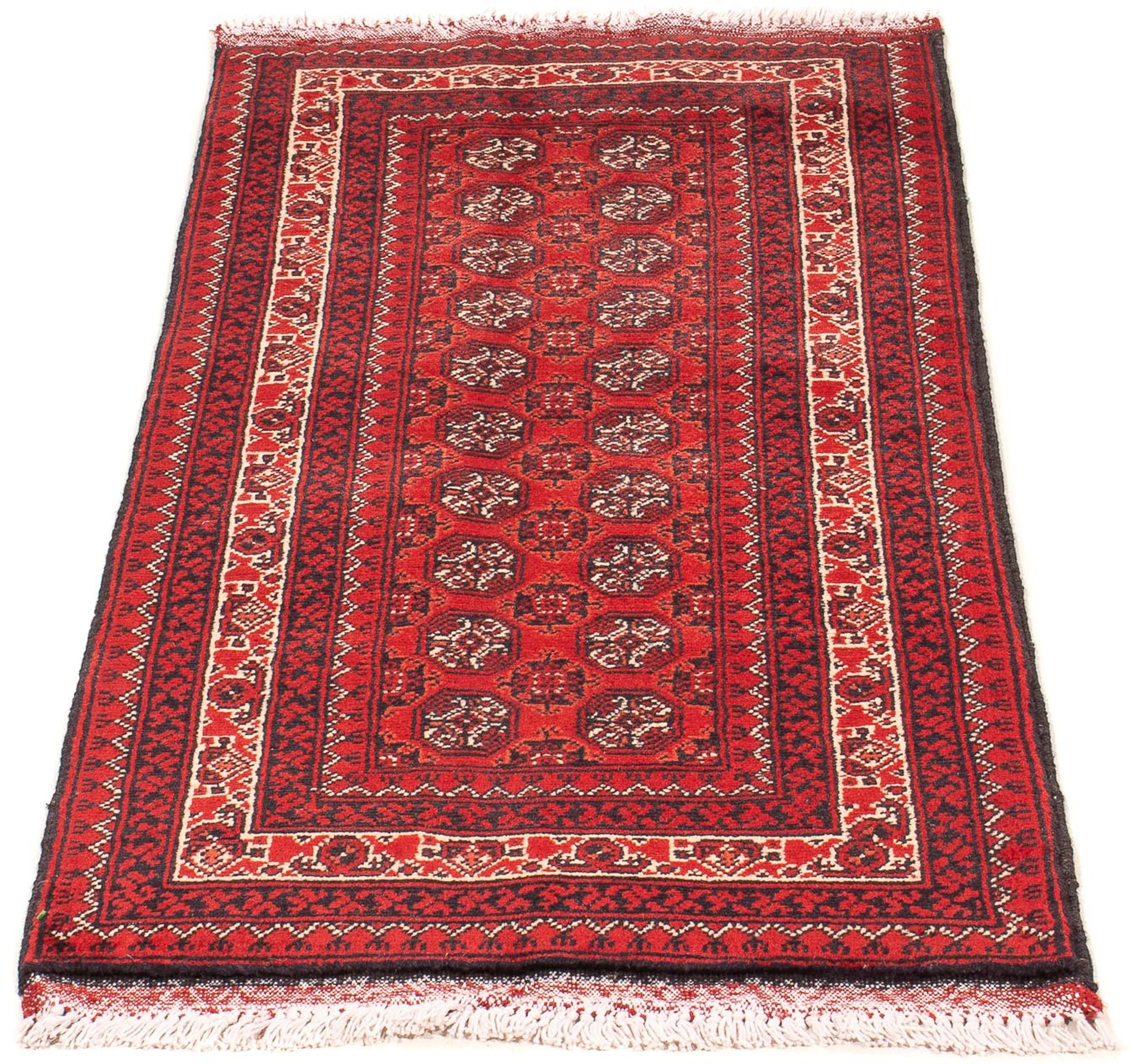 morgenland Orientteppich »Afghan - 100 x 69 cm - dunkelrot«, rechteckig, 7 günstig online kaufen