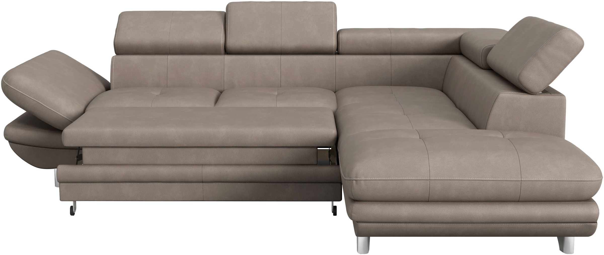 COTTA Ecksofa »Enterprise L-Form«, mit Arm- & Kopfteilverstellung, wahlweise mit Bettfunktion