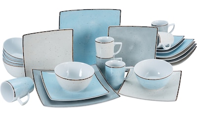 Kombiservice »Geschirr-Set New Elegance Vintage Nature«, (Set, 24 tlg., Kaffeeservice...