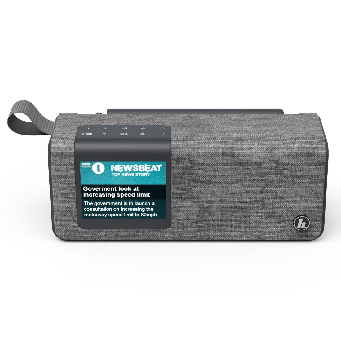 HAMA Digitalradio (DAB+) »Digitalradio "DR200BT", FM/DAB/DAB+/Bluetooth/Akkubetrieb DAB+ Radio« ( Digitalradio (DAB+) FM-Tuner ) grau Akku...