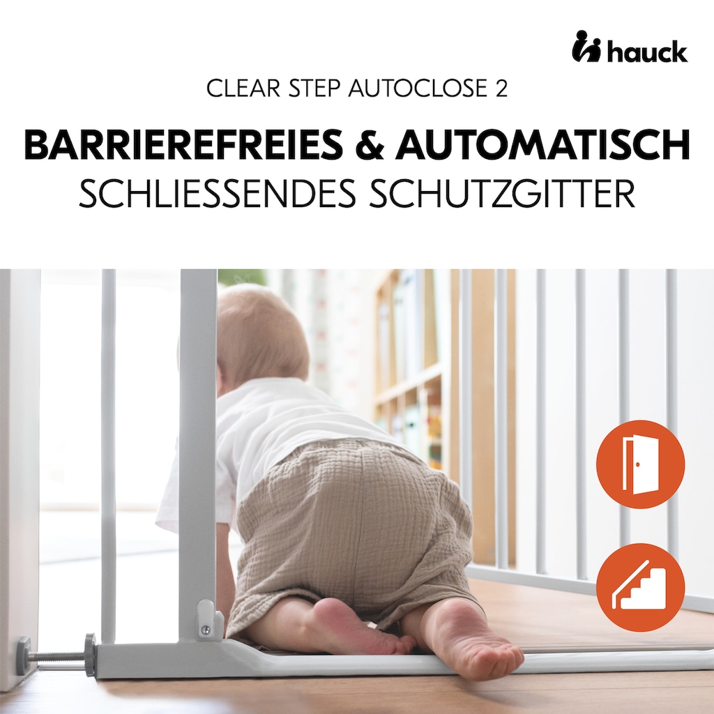 Hauck Türschutzgitter »Clear Step Autoclose 2, White«