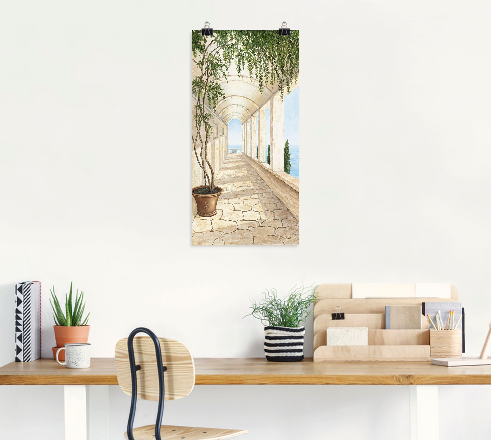 Artland Wandbild »Capri«, Gebäude, (1 St.), als Alubild, Outdoorbild, Leinwandbild, Poster, Wandaufkleber