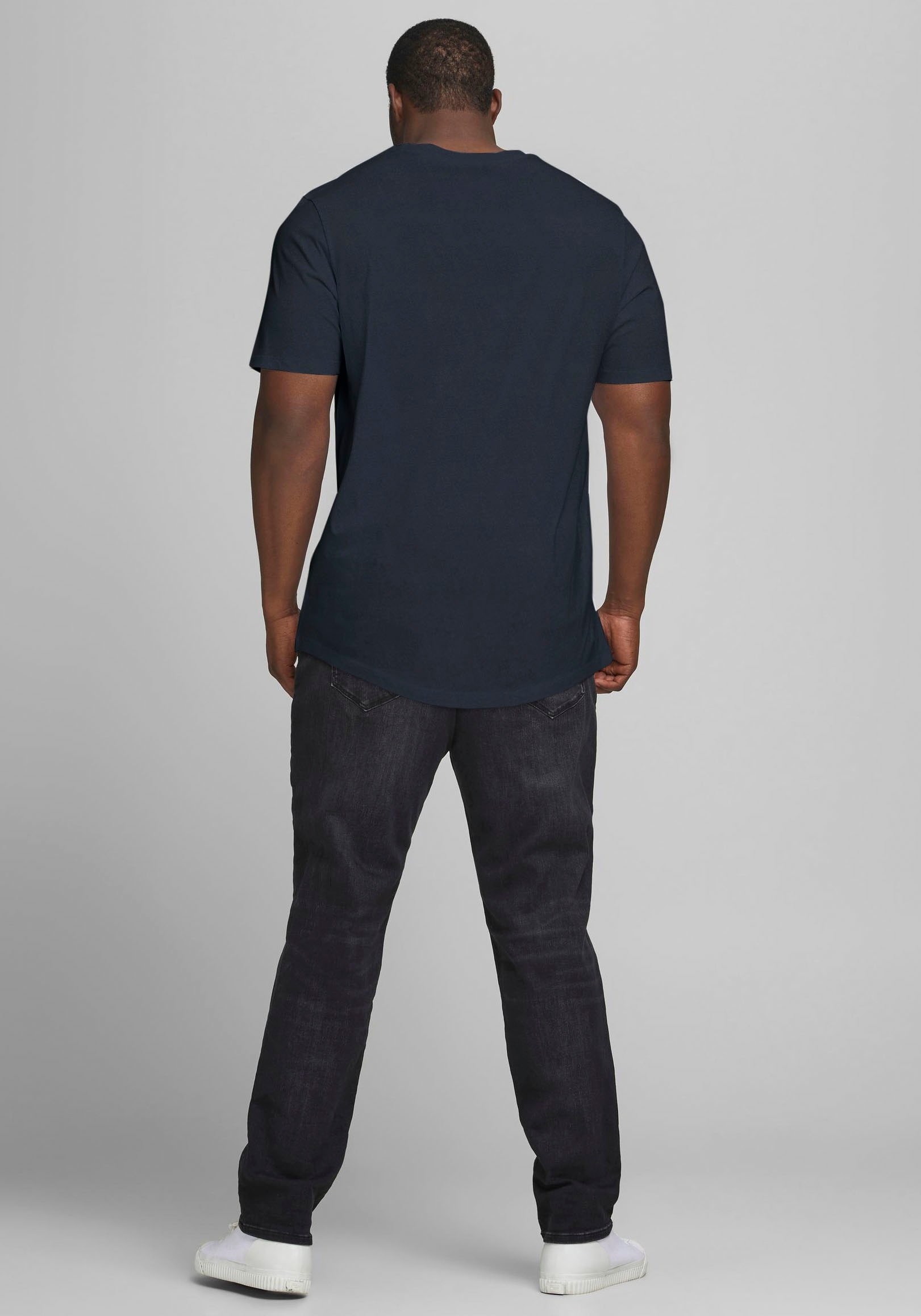 Jack & Jones PlusSize T-Shirt »NOA TEE«, mit abgerundetem Saum, bis Größe 6XL