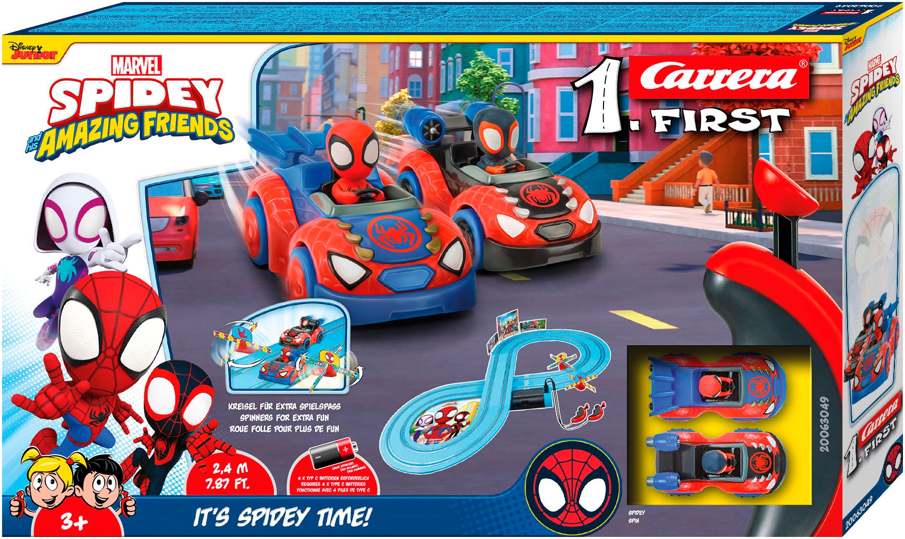 Carrera® Autorennbahn »Carrera® First - Spidey - It's Spidey Time!«