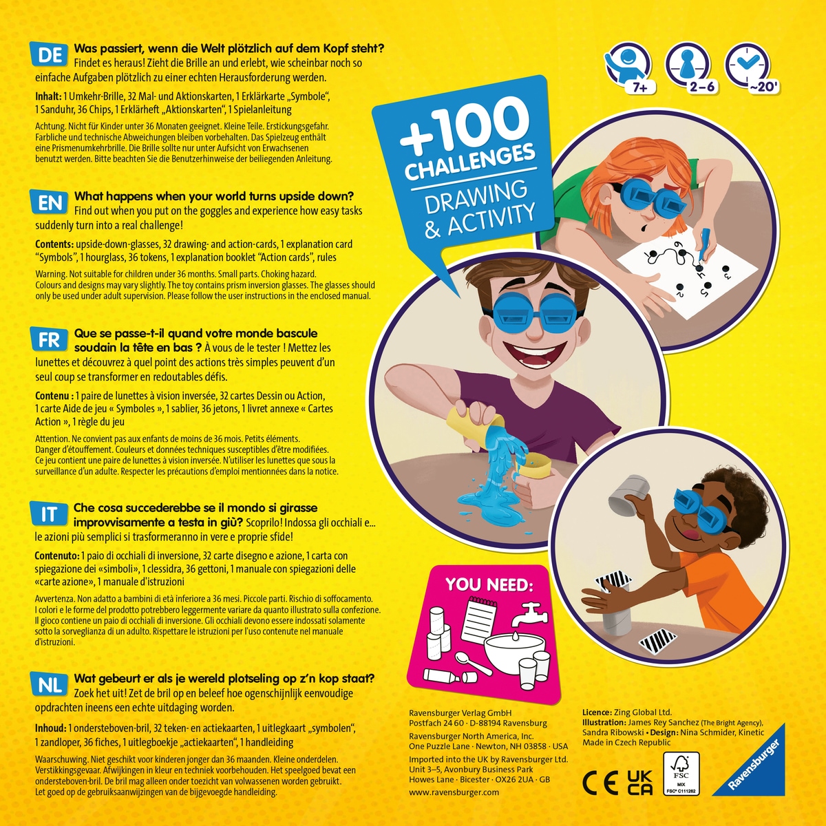 Ravensburger Spiel »The #UpsideDownChallenge Game«, Made in Europe