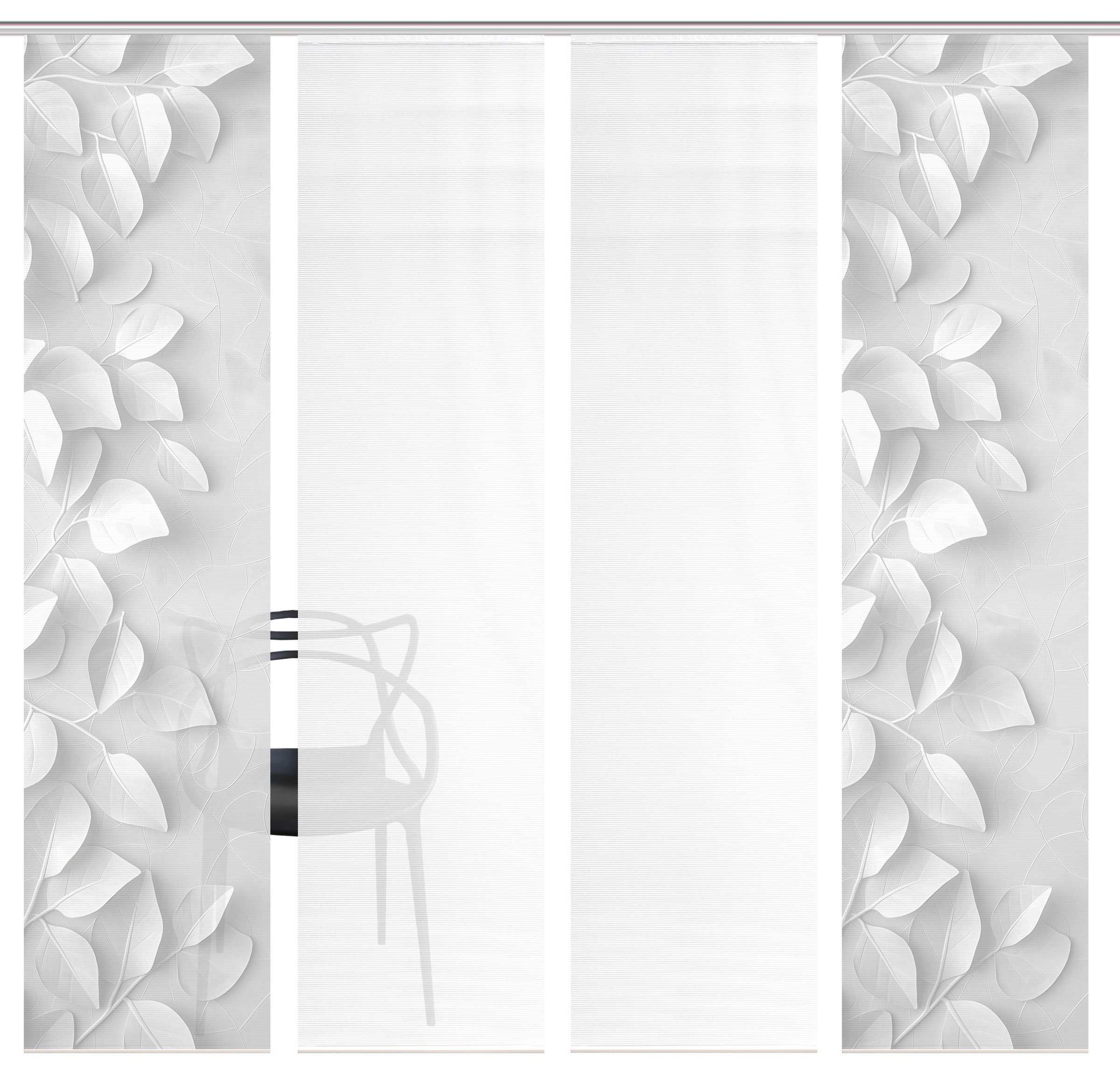 Vision S Schiebegardine »RIXA« Paneelwagen 4 Stk. tlg. Schiebevorhang,Bambu günstig online kaufen