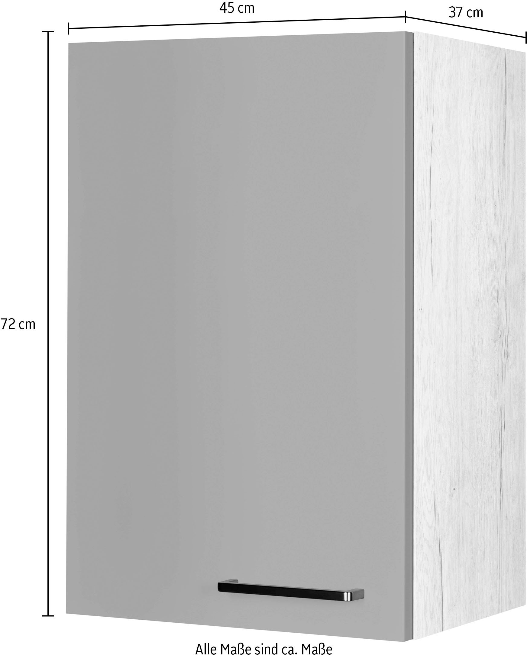 nobilia® Hängeschrank »"Easytouch", Ausrichtung wählbar, vormontiert,«, in drei Breiten: 30, 45 und 60 cm, mit Soft-Close-Funktion