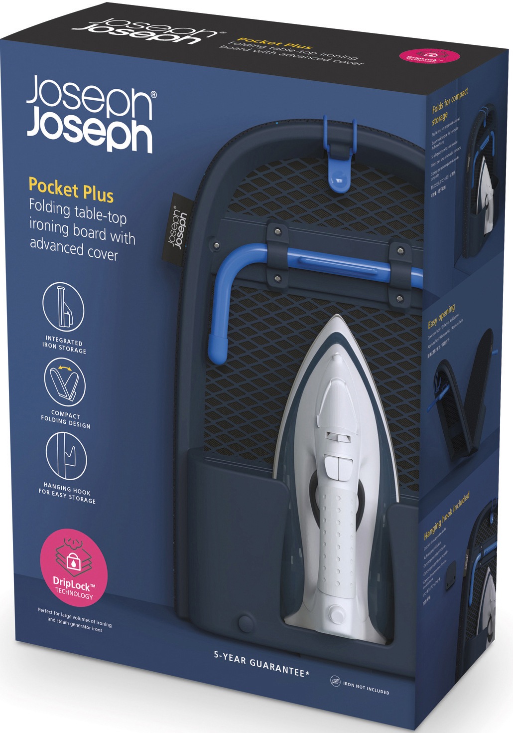 Joseph Joseph Tischbügelbrett »50010«, Bügelfläche 33 cmx90 cm, klappbar, kompakt